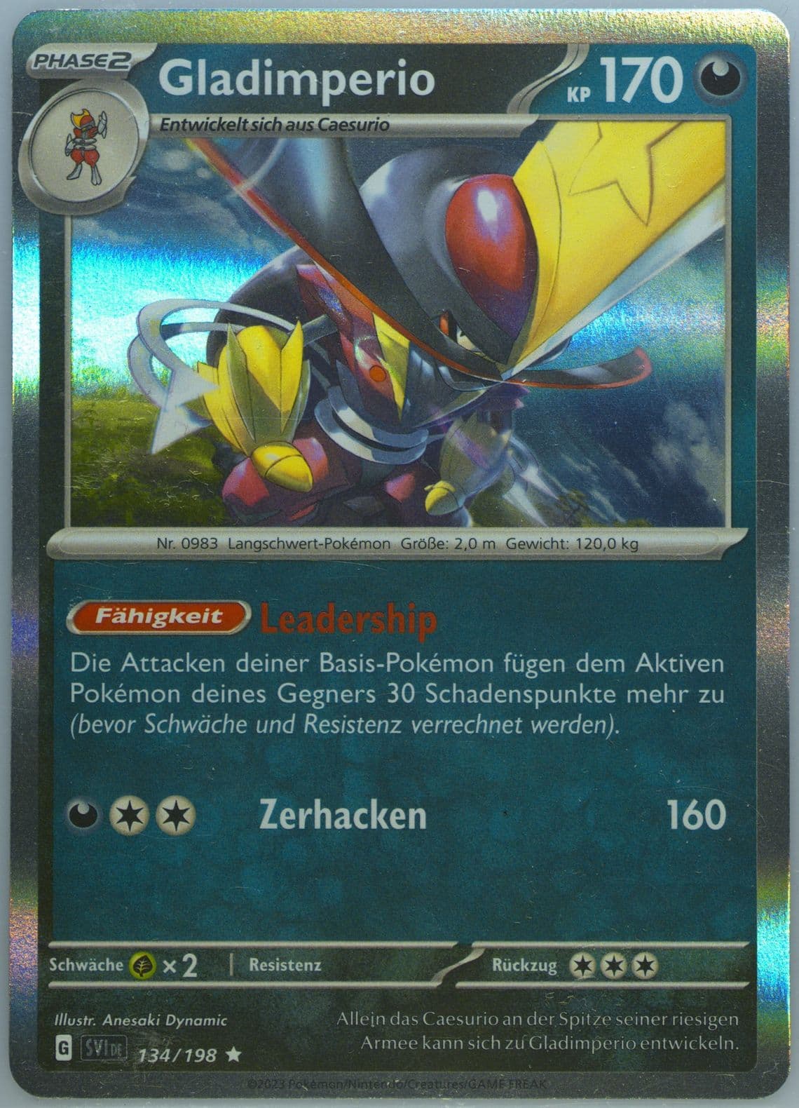 Kingambit (134) 2023 Pokemon German Svi de-Scarlet & Violet