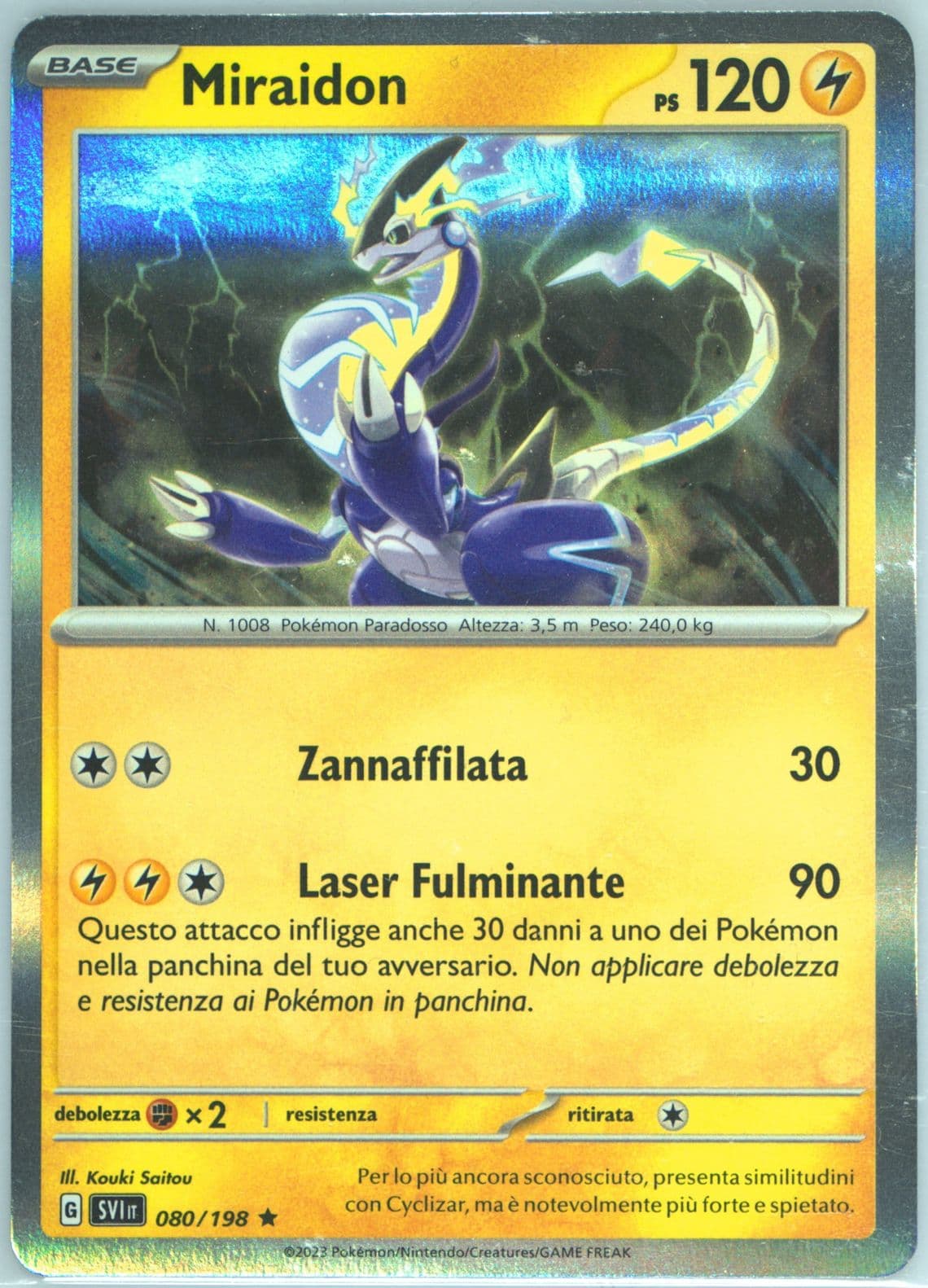 Miraidon (080) 2023 Pokemon Italian Svi It-Scarlet & Violet