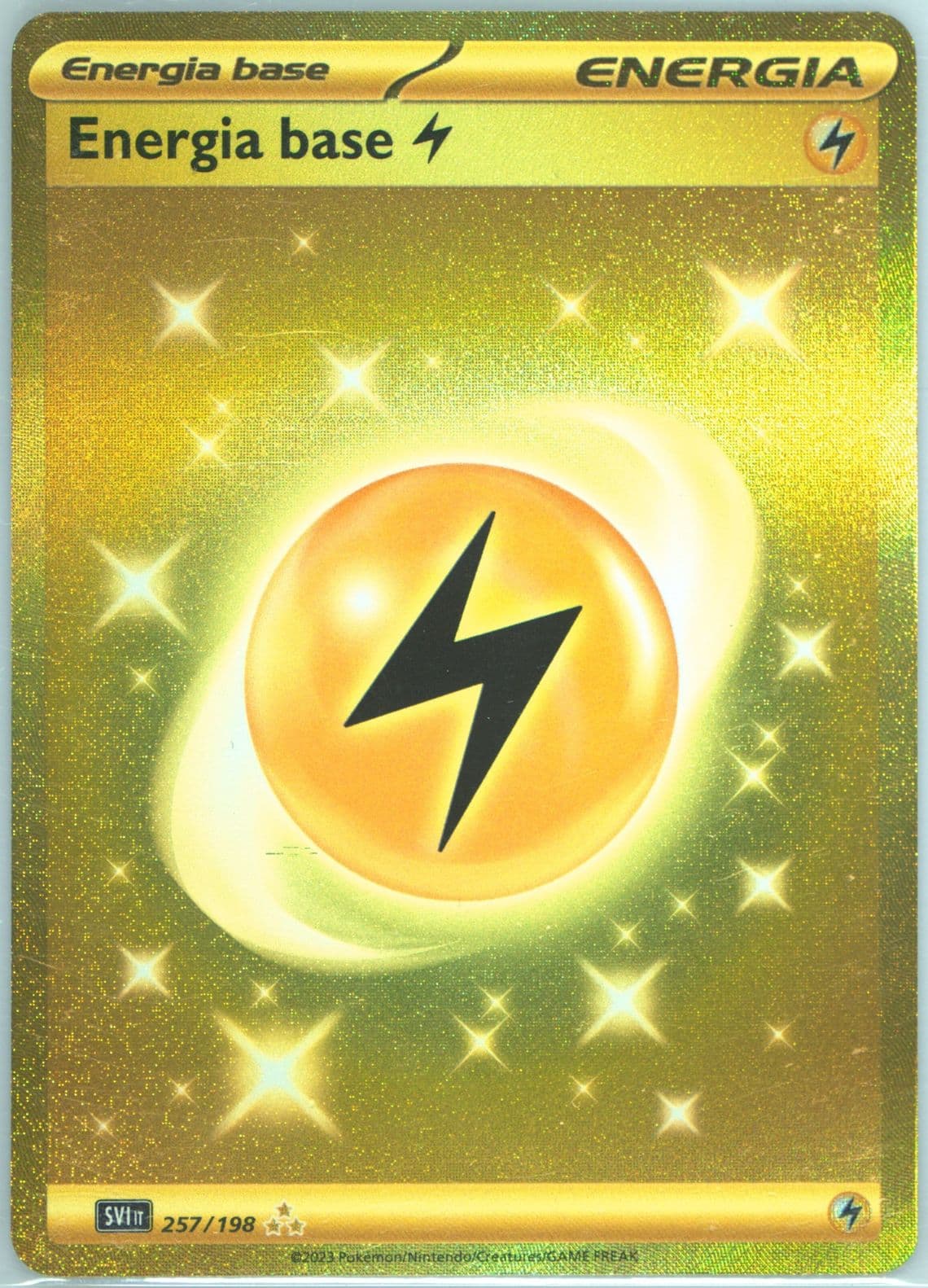 Basic Lightning Energy Hyper Rare (257) 2023 Pokemon Italian Svi It-Scarlet & Violet