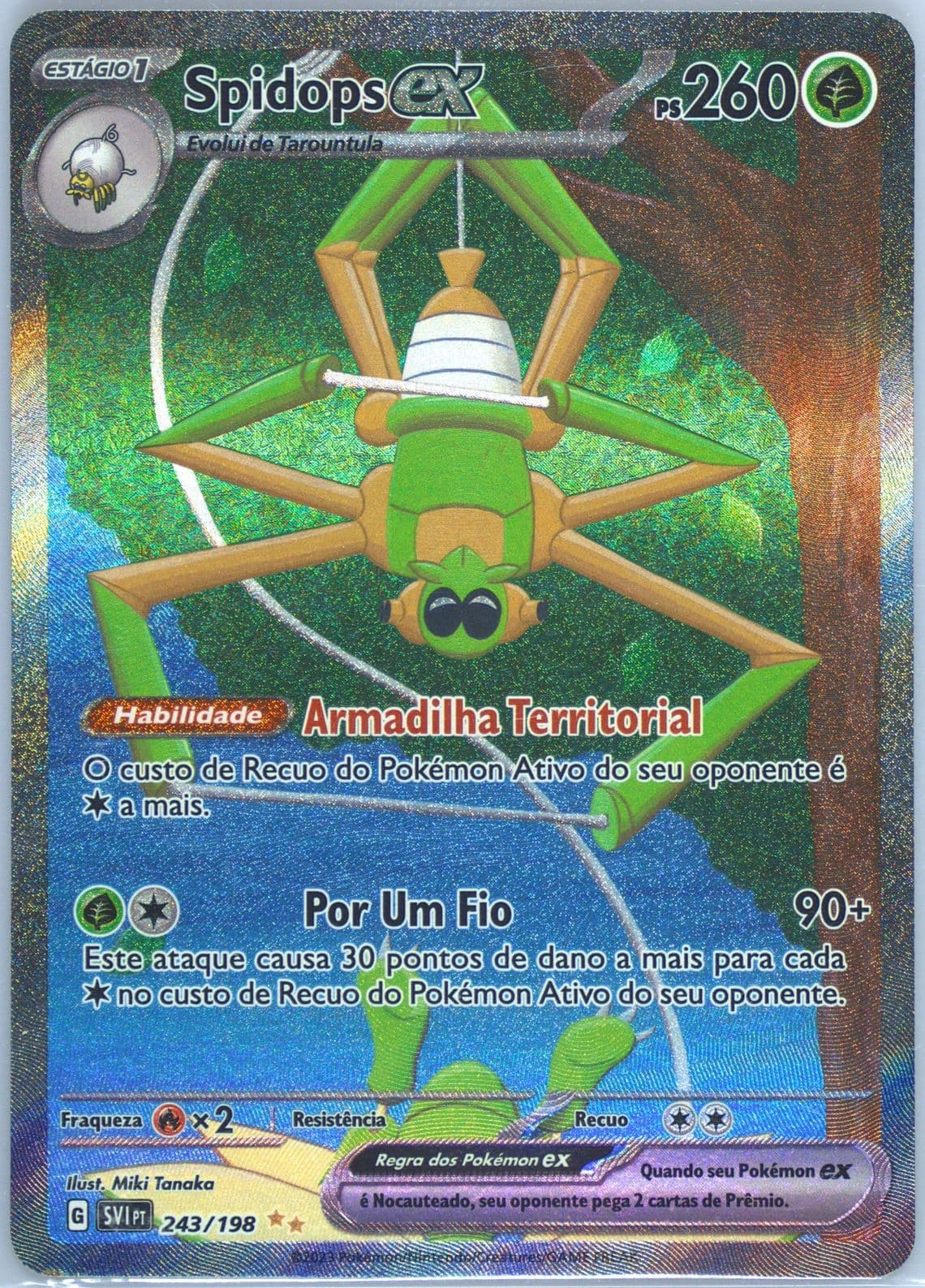 Spidops EX Special Illustration Rare (243) 2023 Pokemon Portuguese Svi PT-Scarlet & Violet