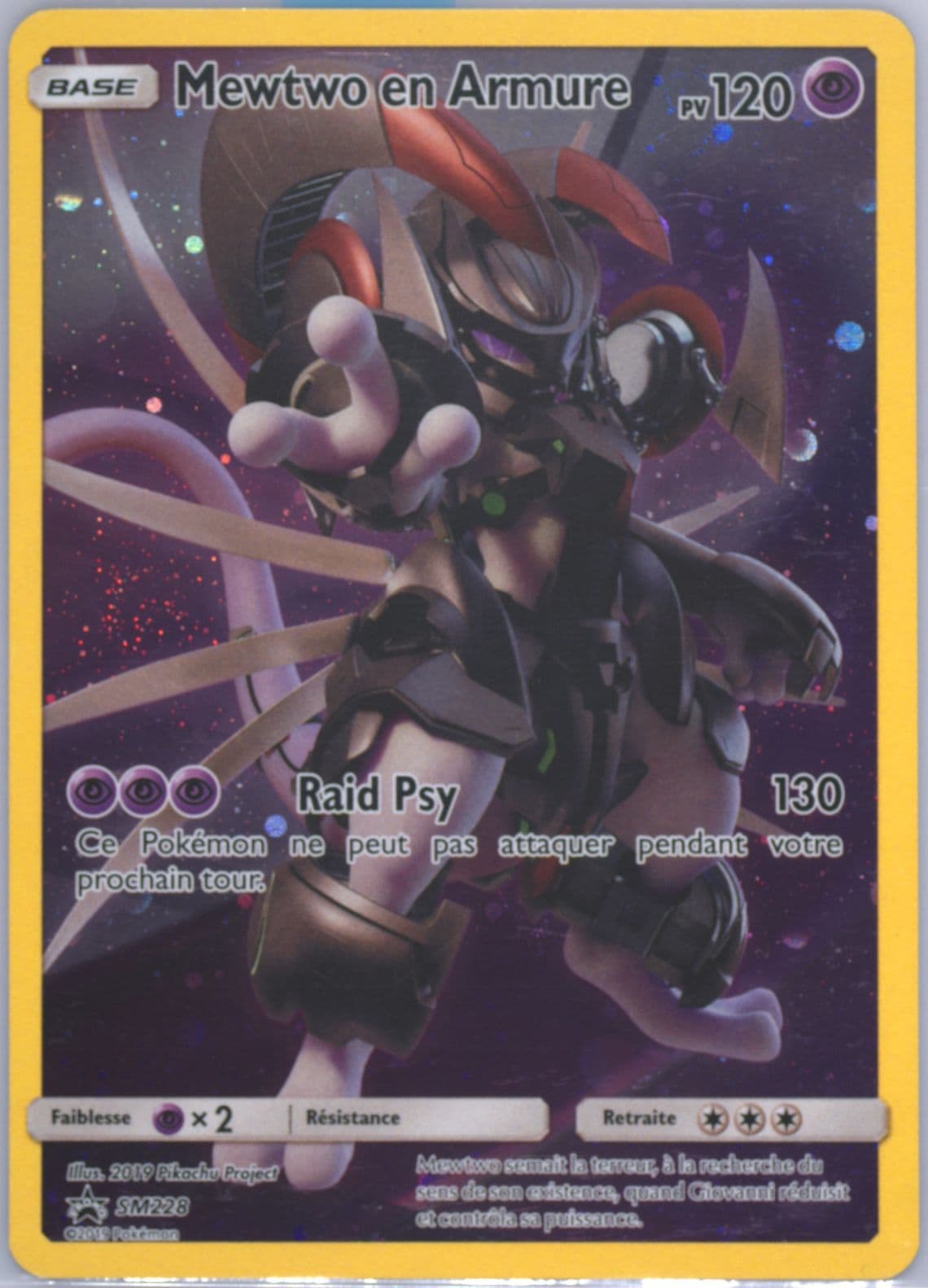 Full Art/Mewtwo EN Armure Fall 2019 Collector Chest-French (SM228) 2019 Pokemon SM Black Star Promo
