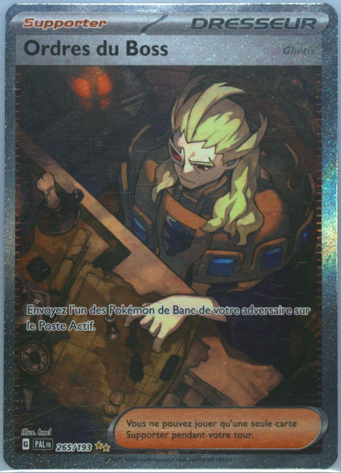 Boss's Orders Special Illustration Rare (265) 2023 Pokemon French Pal FR-Paldea Evolved