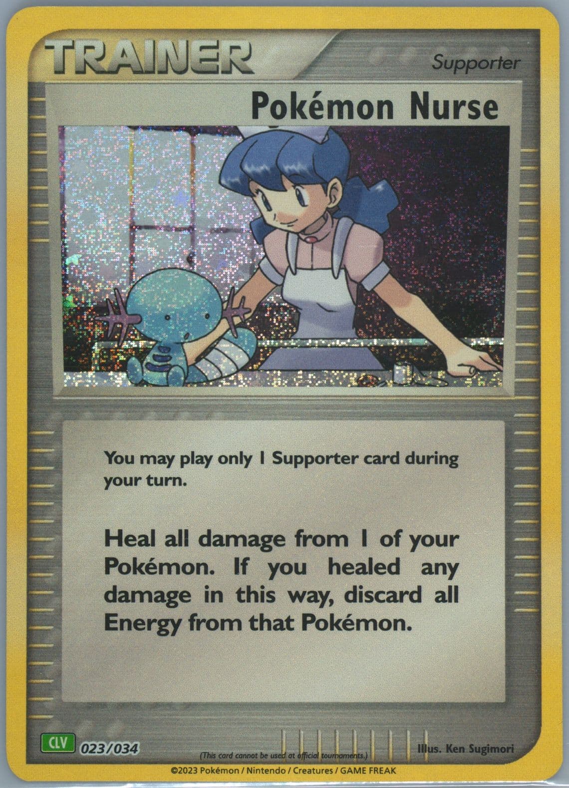 Pokemon Nurse (023) 2023 Pokemon CLV-Trading Card Game Classic Venusaur & Lugia EX Deck