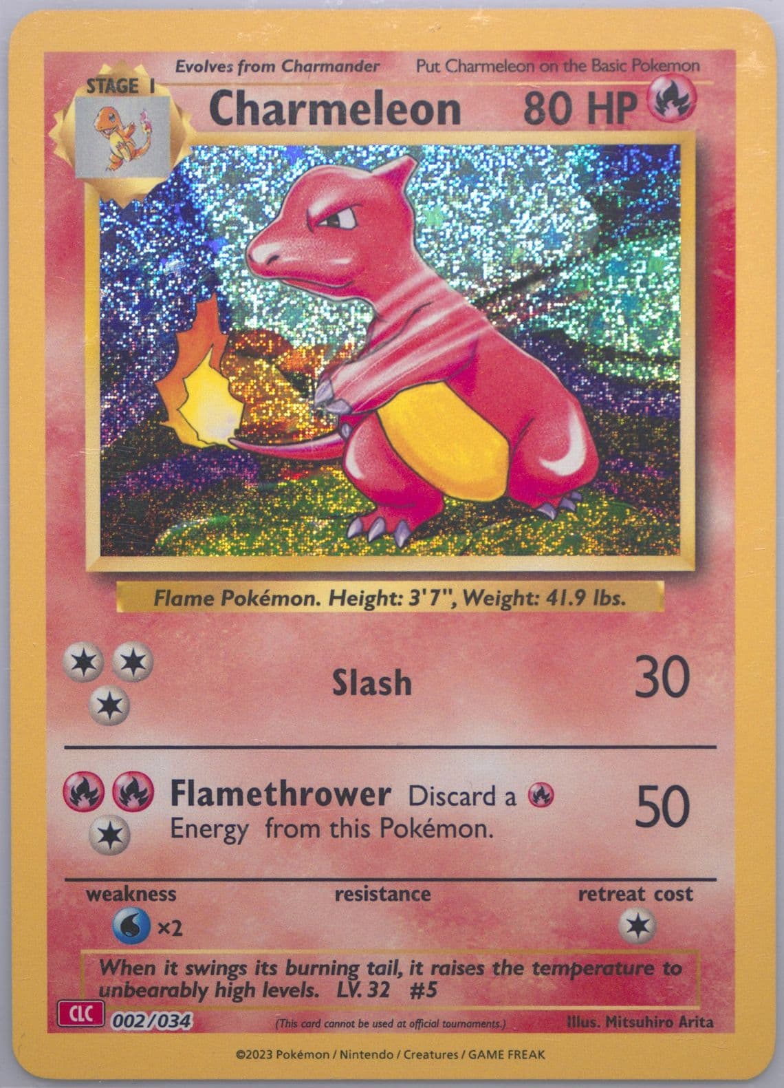 Charmeleon (002) 2023 Pokemon Clc-Trading Card Game Classic Charizard & HO-Oh EX Deck
