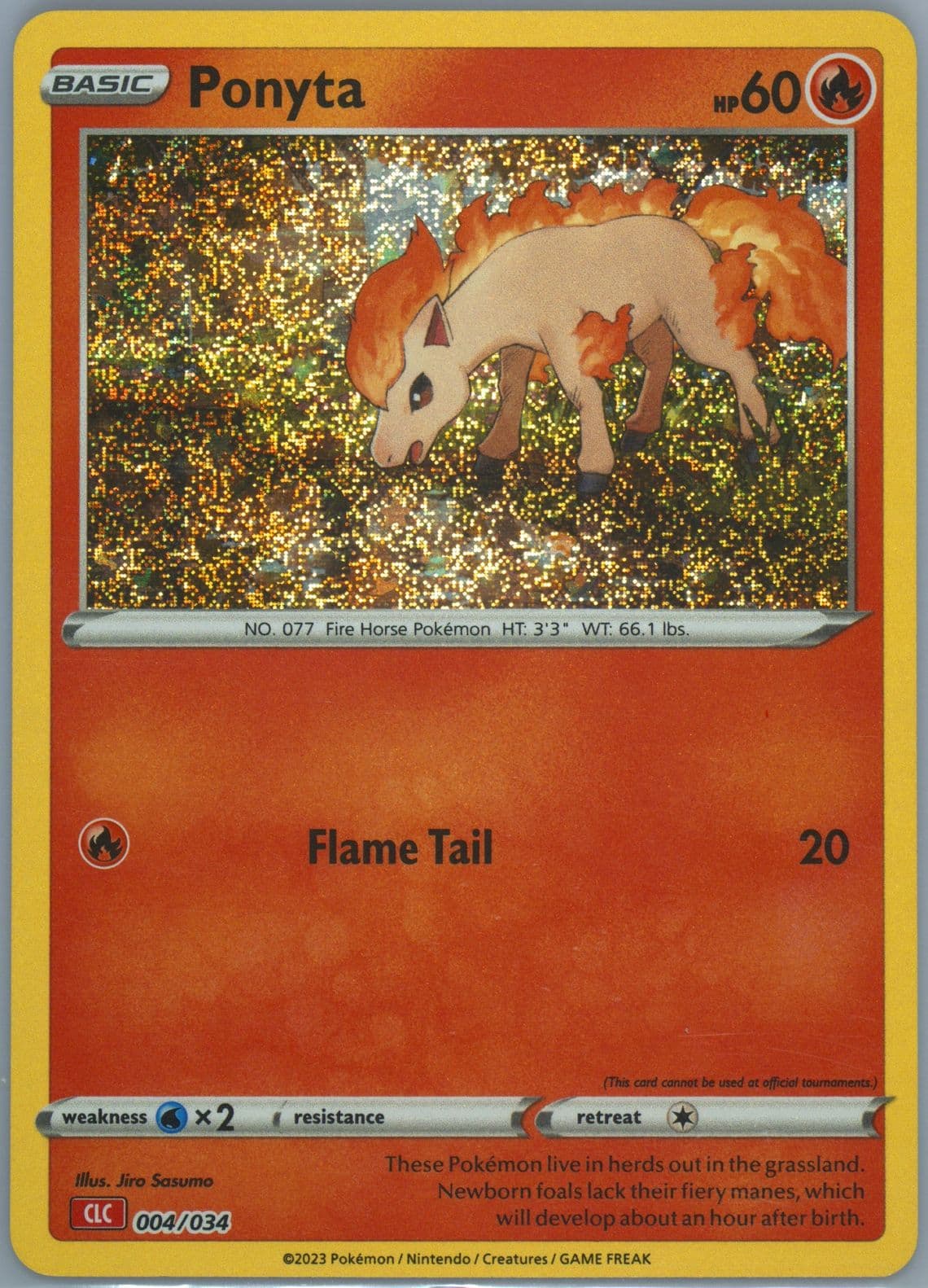 Ponyta (004) 2023 Pokemon Clc-Trading Card Game Classic Charizard & HO-Oh EX Deck