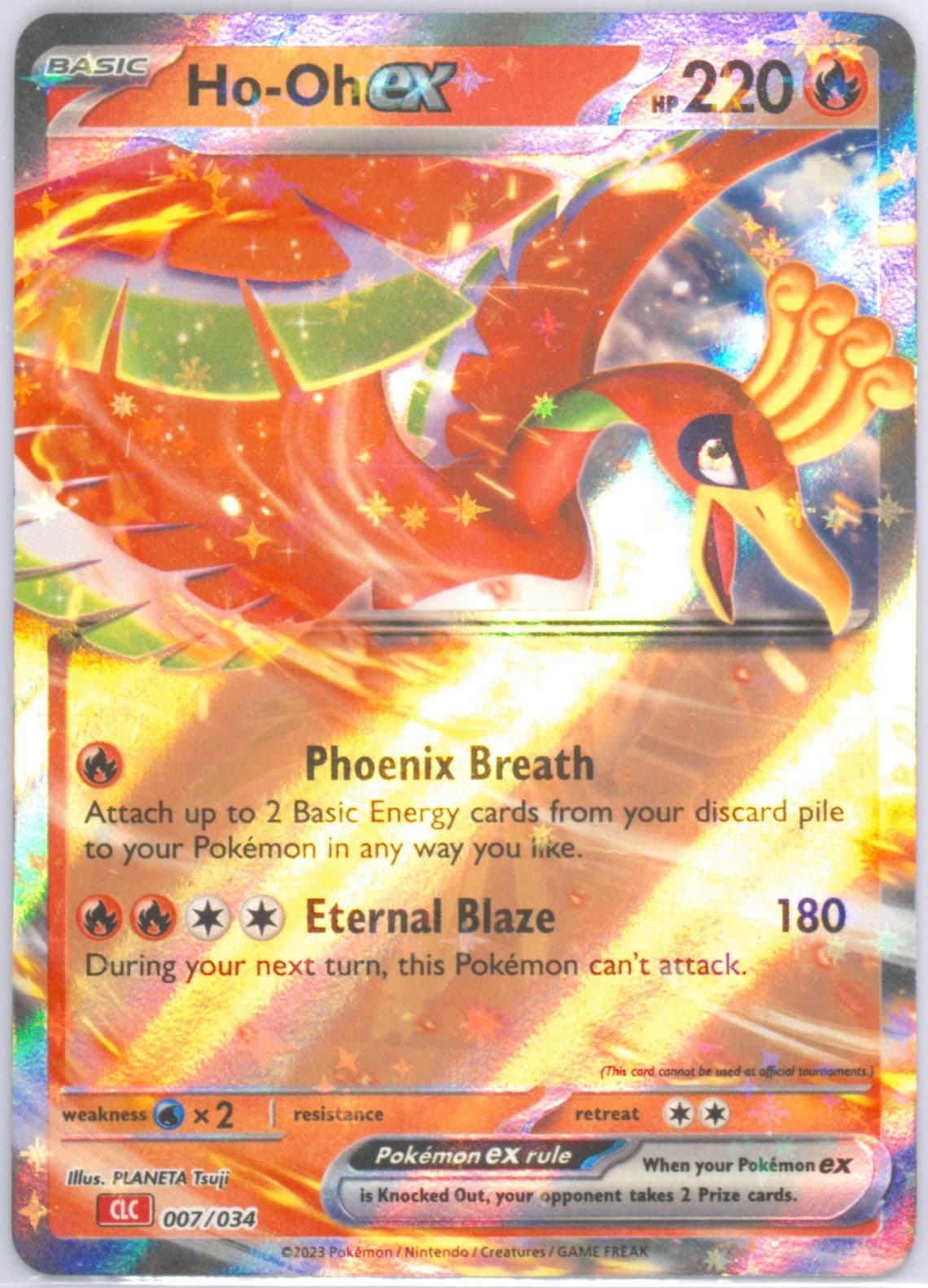 HO-Oh EX (007) 2023 Pokemon Clc-Trading Card Game Classic Charizard & HO-Oh EX Deck