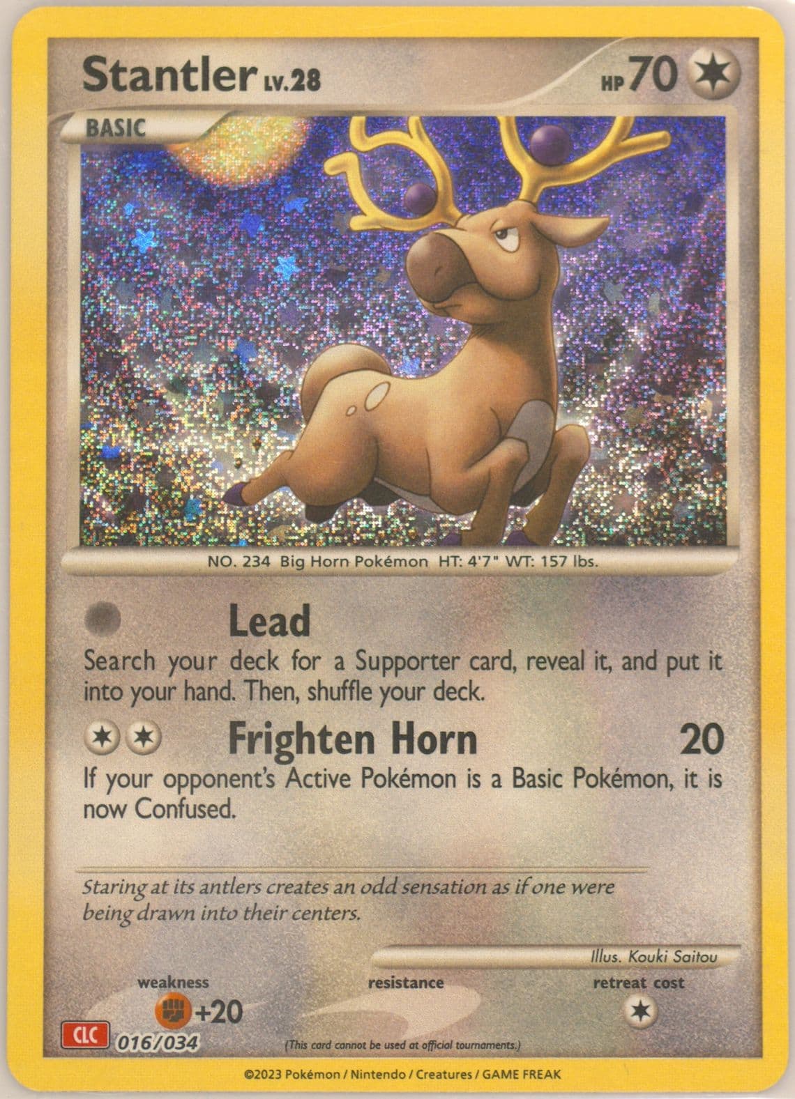 Stantler (016) 2023 Pokemon Clc-Trading Card Game Classic Charizard & HO-Oh EX Deck