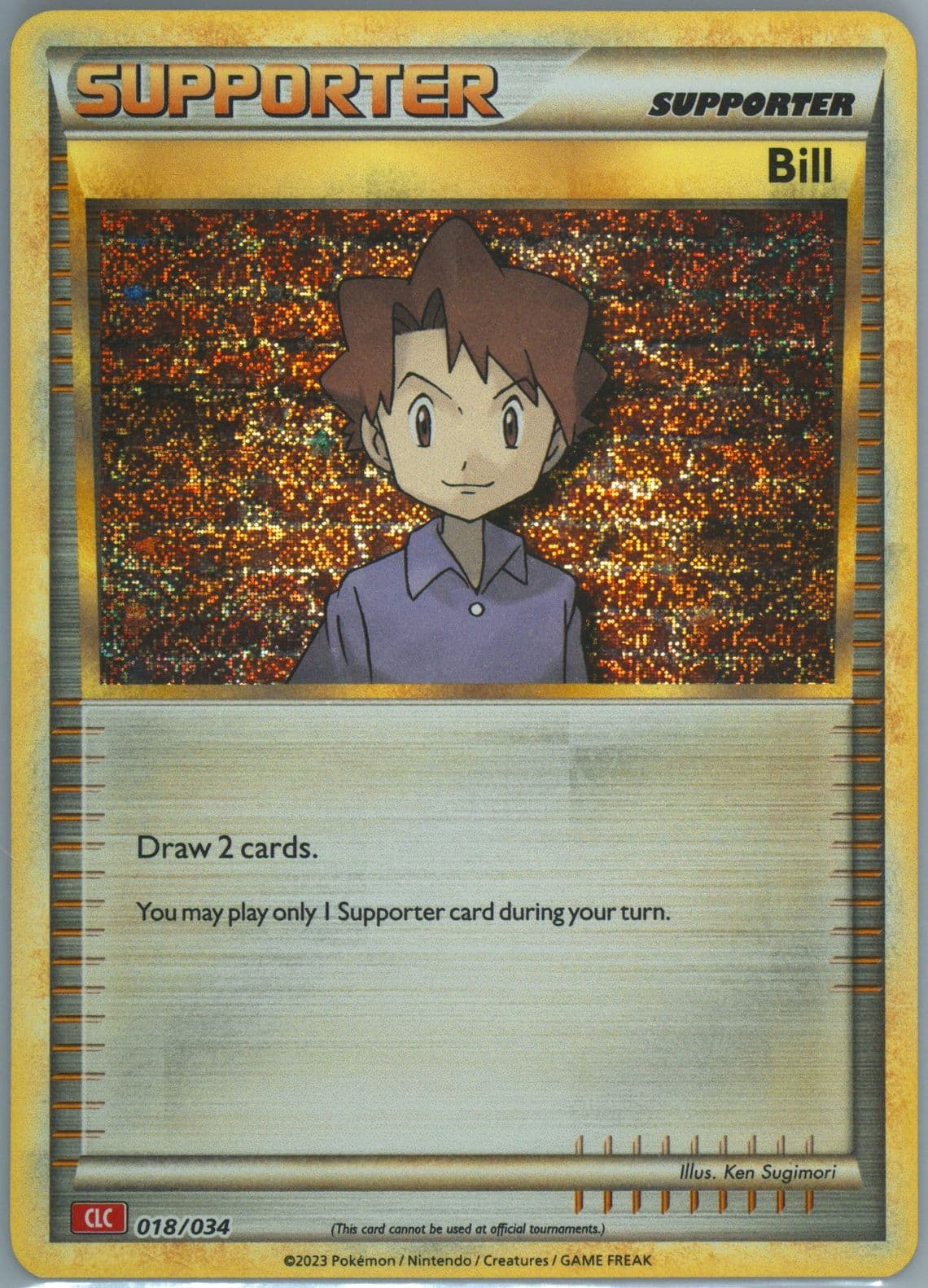 Bill (018) 2023 Pokemon Clc-Trading Card Game Classic Charizard & HO-Oh EX Deck