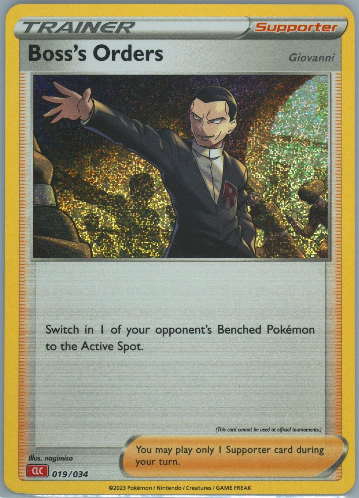 Boss's Orders (019) 2023 Pokemon Clc-Trading Card Game Classic Charizard & HO-Oh EX Deck