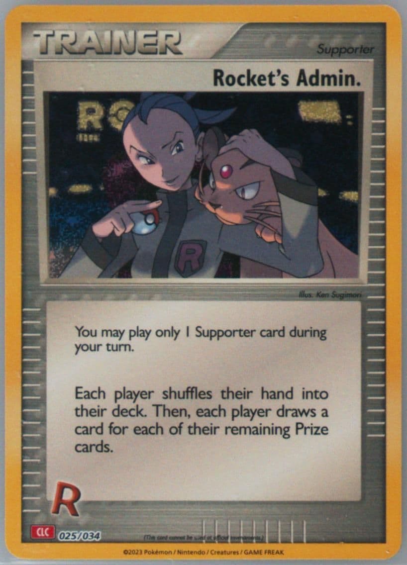 Rocket's Admin. (025) 2023 Pokemon Clc-Trading Card Game Classic Charizard & HO-Oh EX Deck