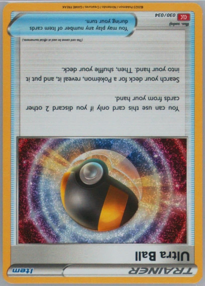 Ultra Ball (030) 2023 Pokemon Clc-Trading Card Game Classic Charizard & HO-Oh EX Deck
