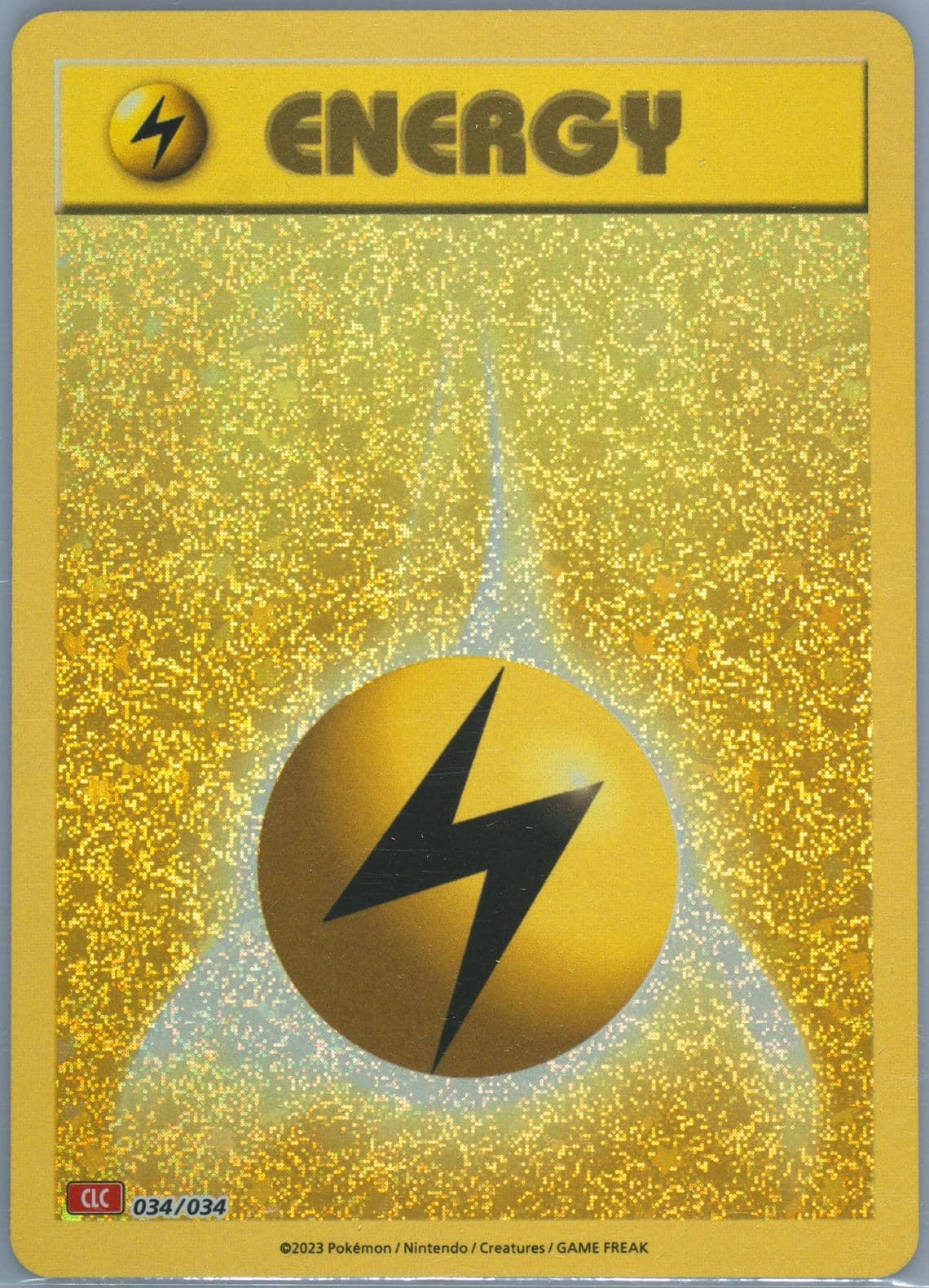 Lightning Energy (034) 2023 Pokemon Clc-Trading Card Game Classic Charizard & HO-Oh EX Deck