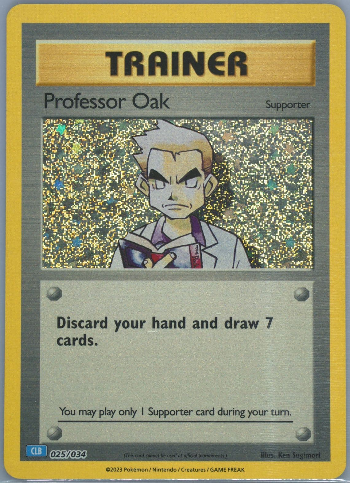 Professor Oak (025) 2023 Pokemon Clb-Trading Card Game Classic Blastoise & Suicune EX Deck