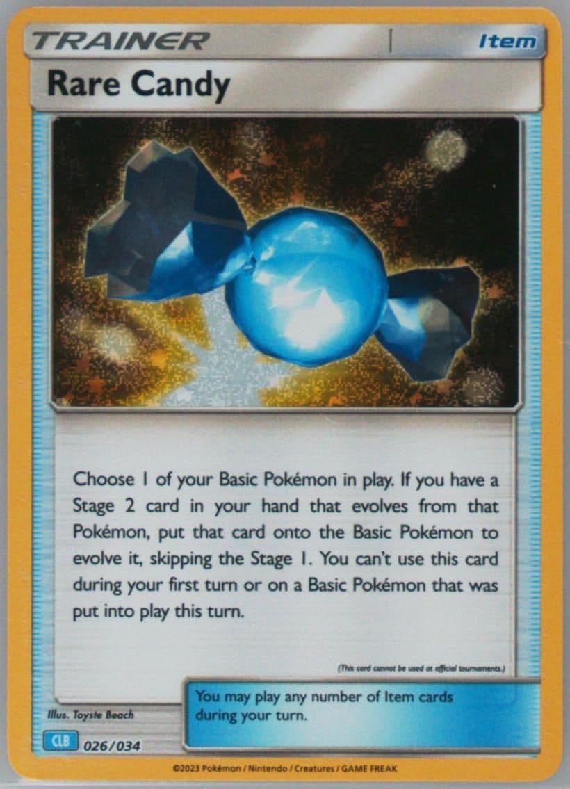 Rare Candy (026) 2023 Pokemon Clb-Trading Card Game Classic Blastoise & Suicune EX Deck