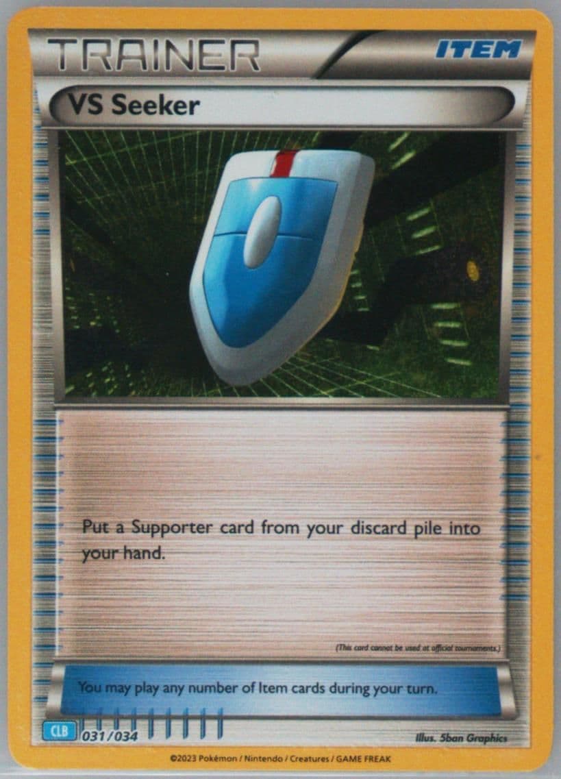 VS Seeker (031) 2023 Pokemon Clb-Trading Card Game Classic Blastoise & Suicune EX Deck