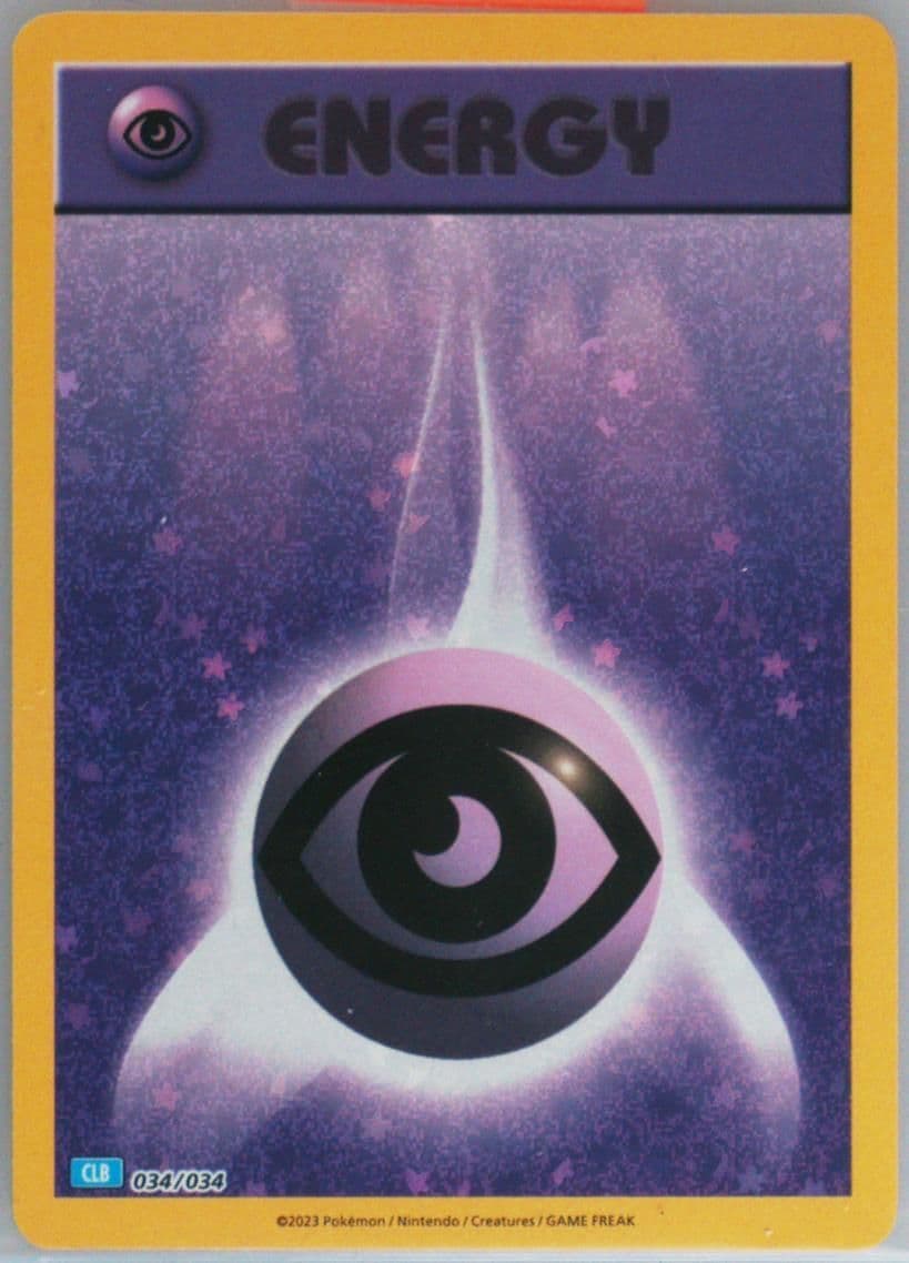 Psychic Energy (034) 2023 Pokemon Clb-Trading Card Game Classic Blastoise & Suicune EX Deck