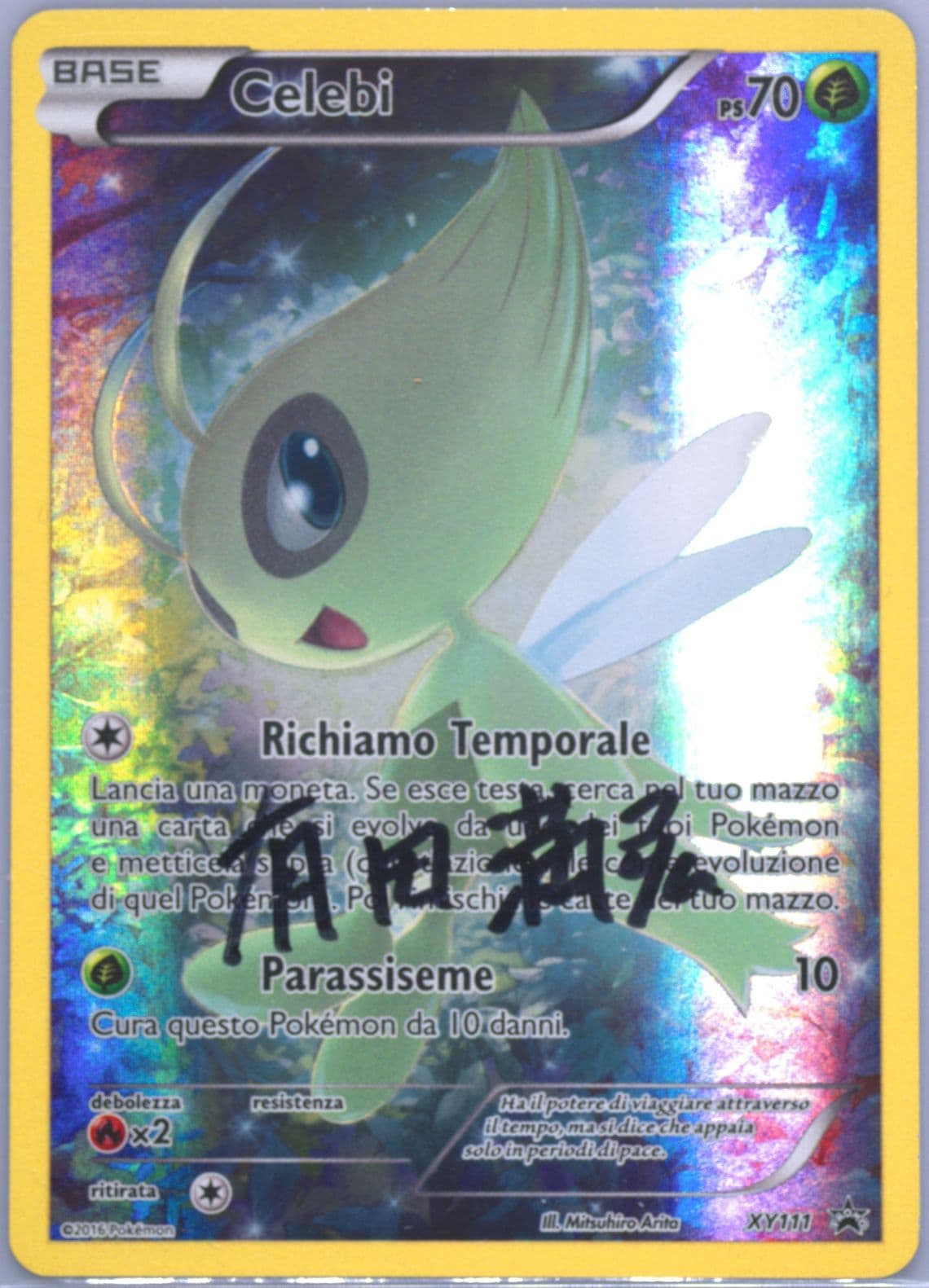 Full Art/Celebi Mythical Pokemon Collection-Italian (XY111) 2016 Pokemon XY Black Star Promo