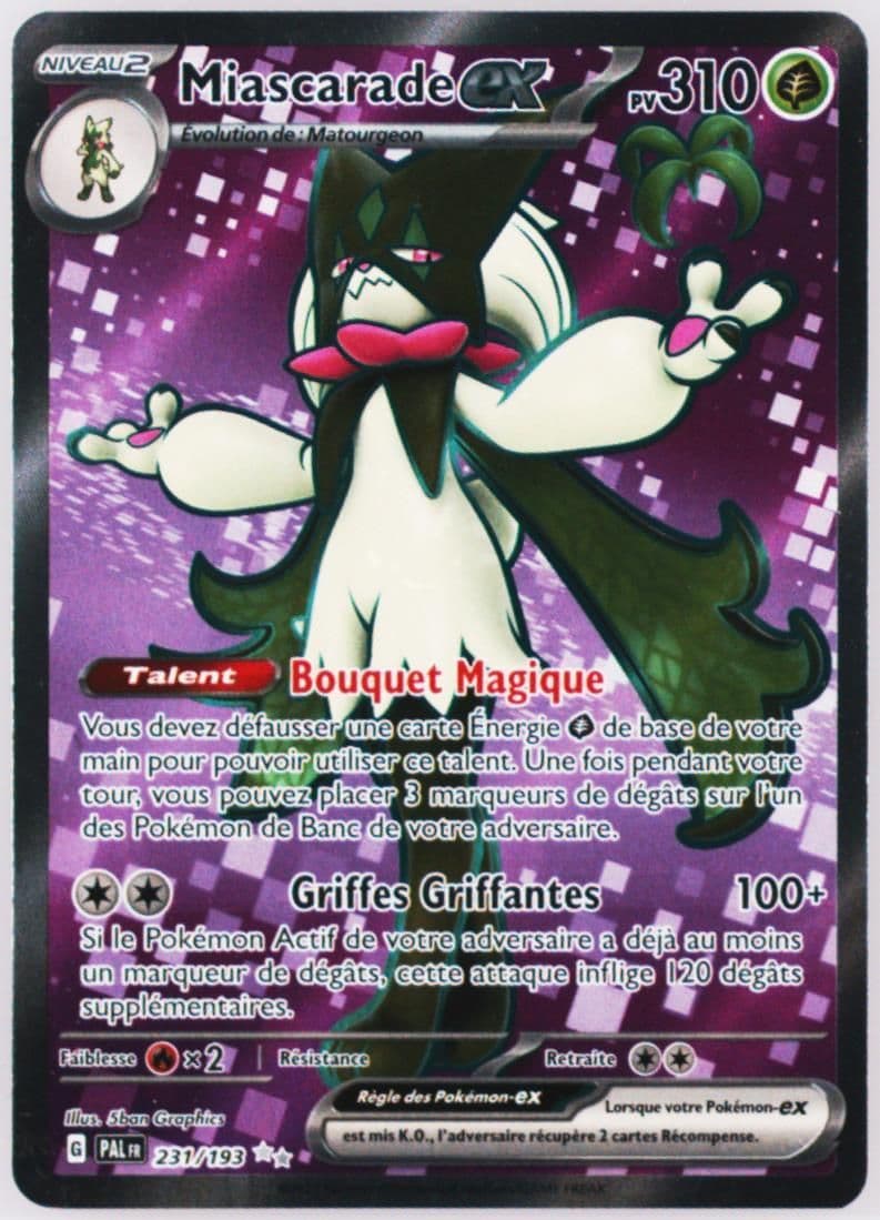 Meowscarada EX Ultra Rare (231) 2023 Pokemon French Pal FR-Paldea Evolved