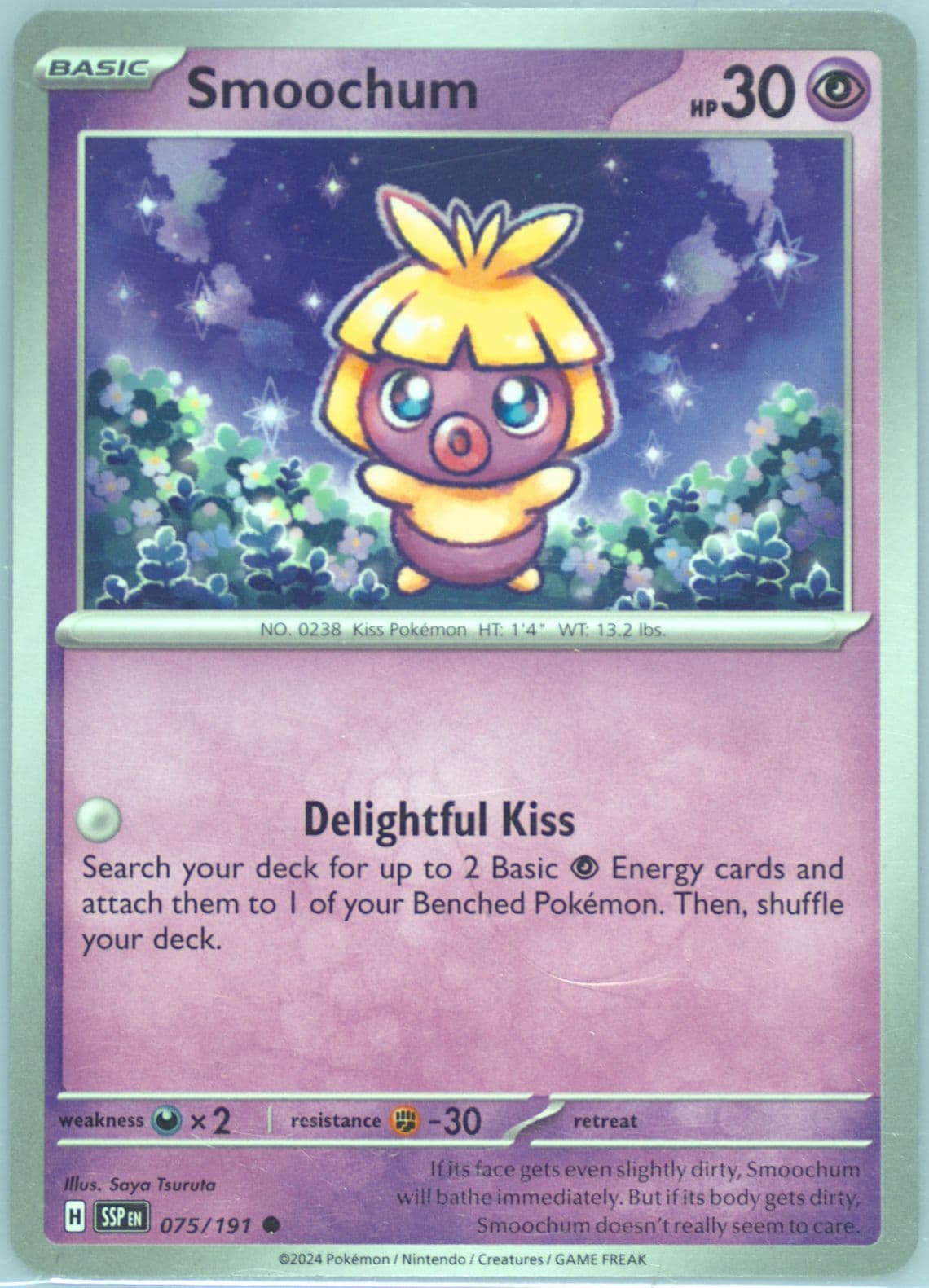 Smoochum (075) 2024 Pokemon Ssp EN-Surging Sparks