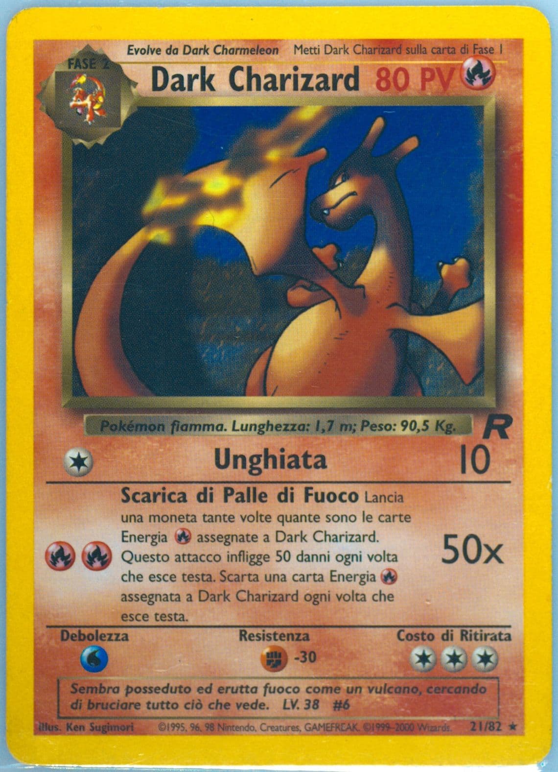 Dark Charizard (21) 2001 Pokemon Italian Rocket
