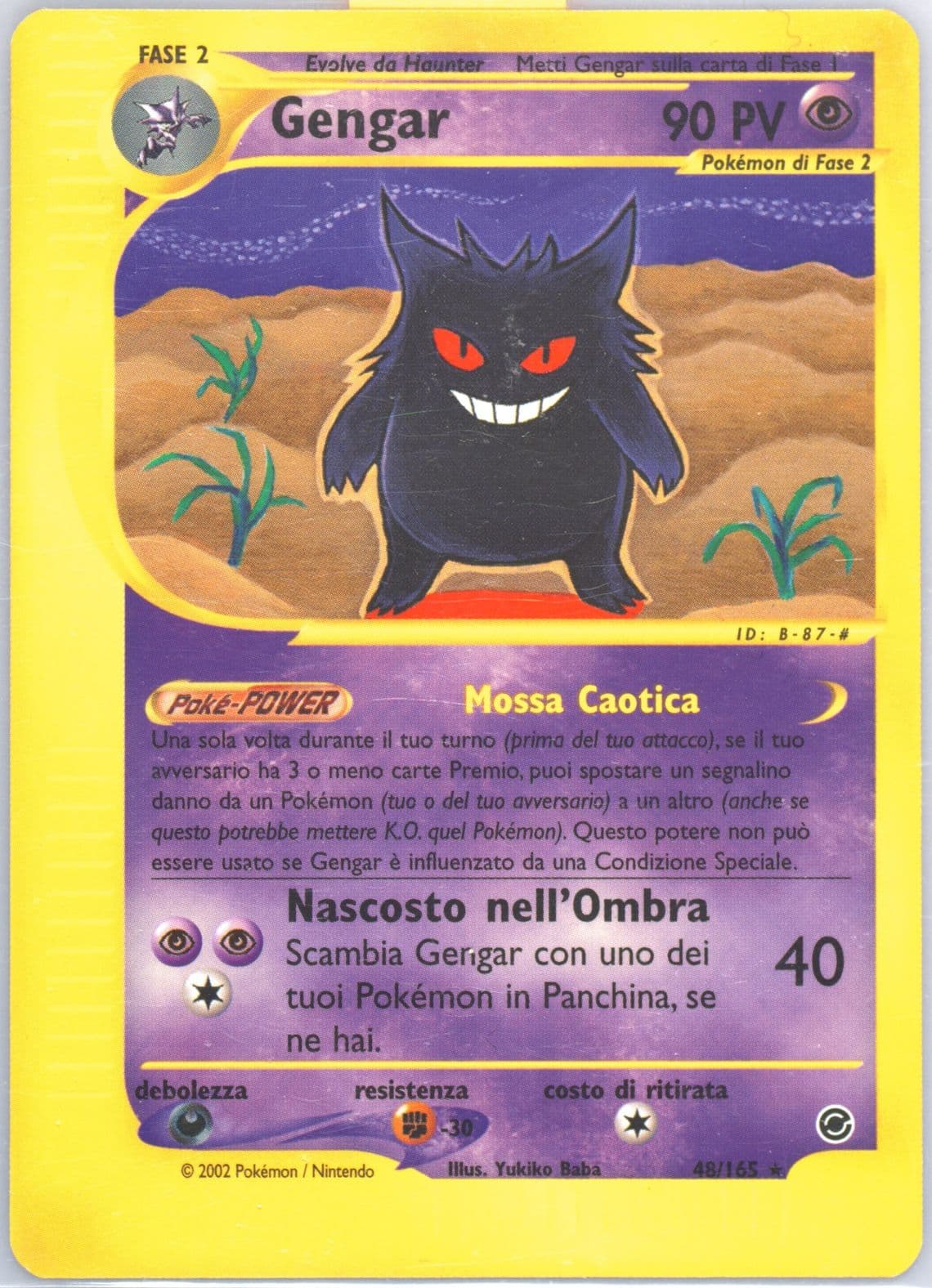 Gengar Italian (48) 2002 Pokemon Expedition