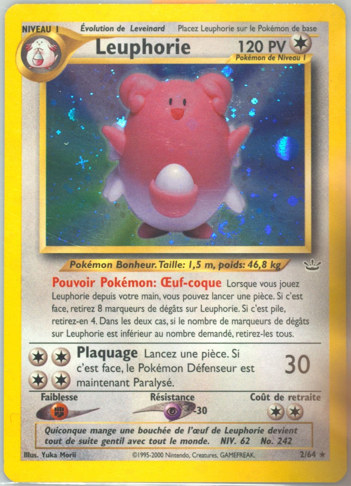 Leuphorie-Holo (2) 2002 Pokemon French Neo Revelation