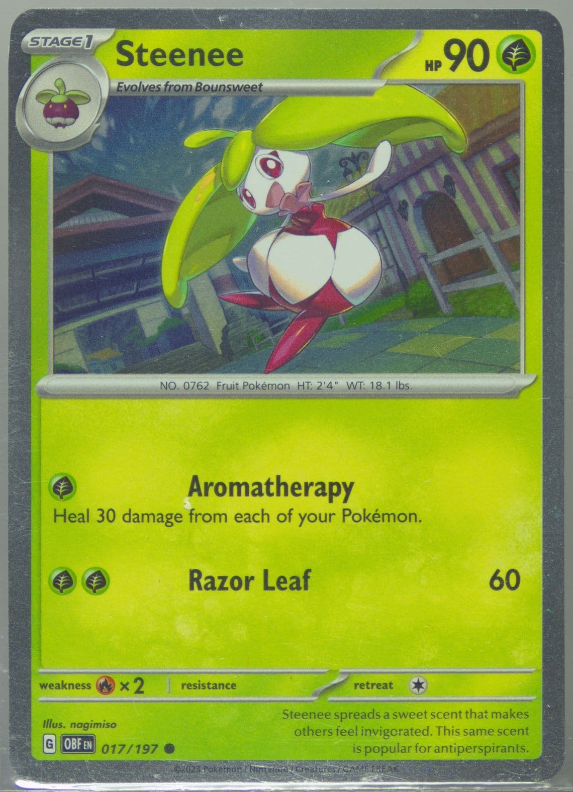 Steenee Tsareena EX Premium Collection (017) 2024 Pokemon Obf EN-Obsidian Flames