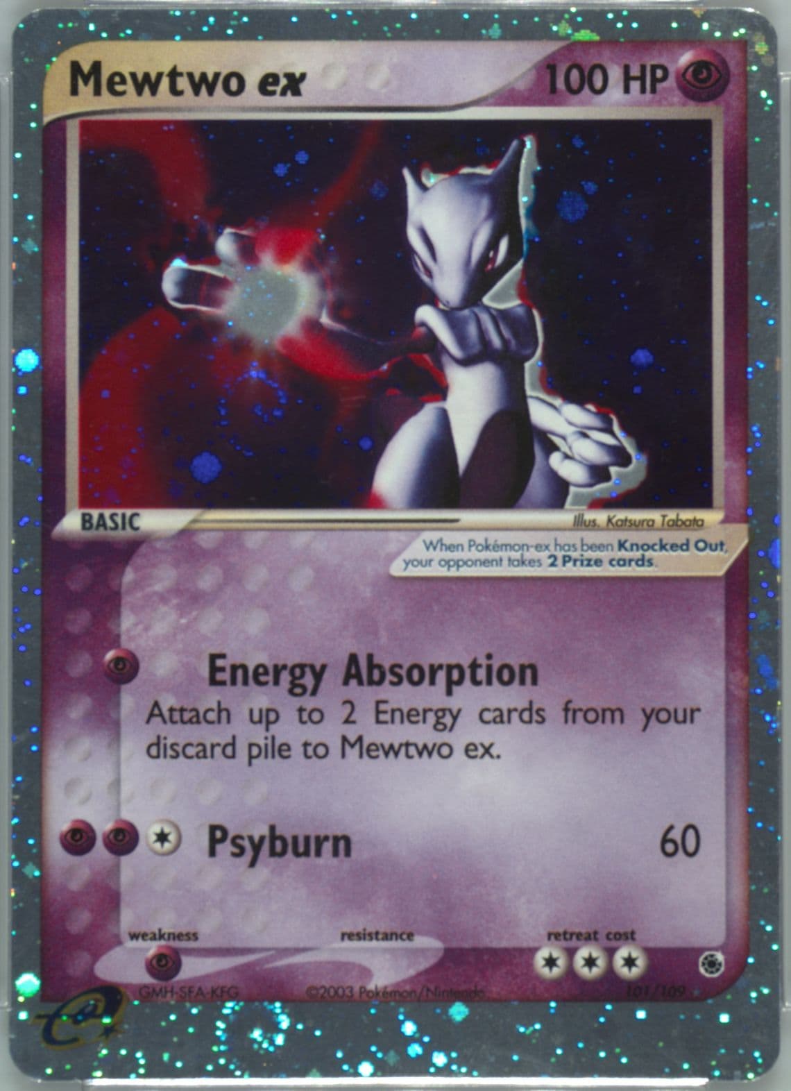 Mewtwo EX-Holo (101) 2003 Pokemon EX Ruby & Sapphire