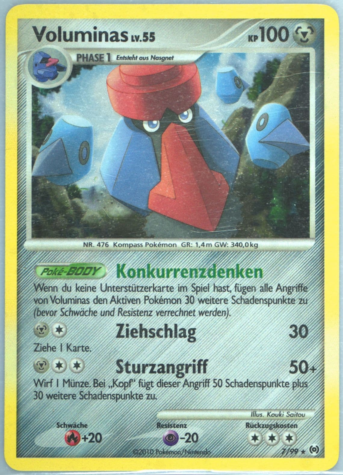 Voluminas-Holo German (7) 2009 Pokemon Platinum Arceus