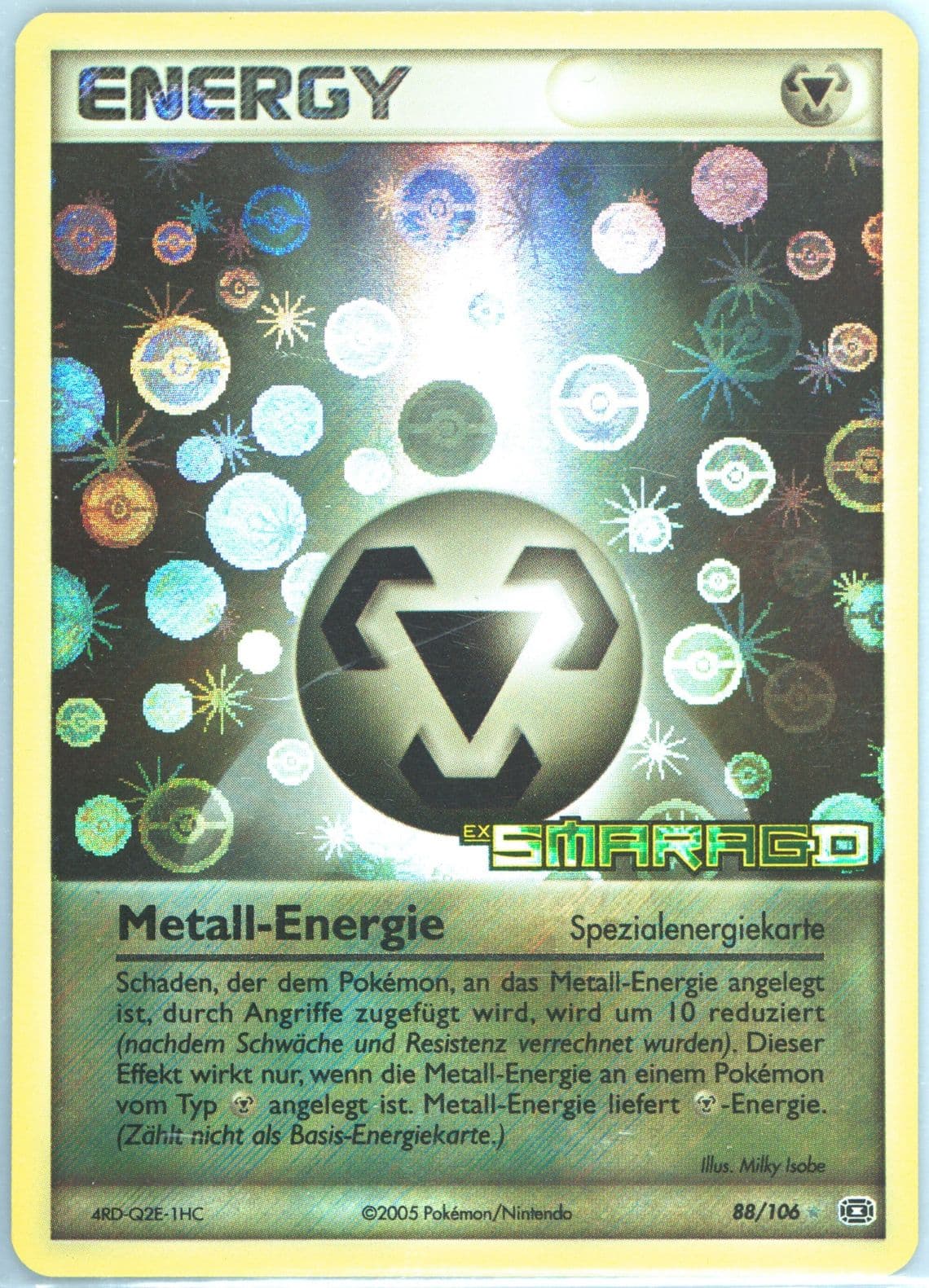 Metall-Energie-Reverse Foil German (88) 2005 Pokemon EX Emerald