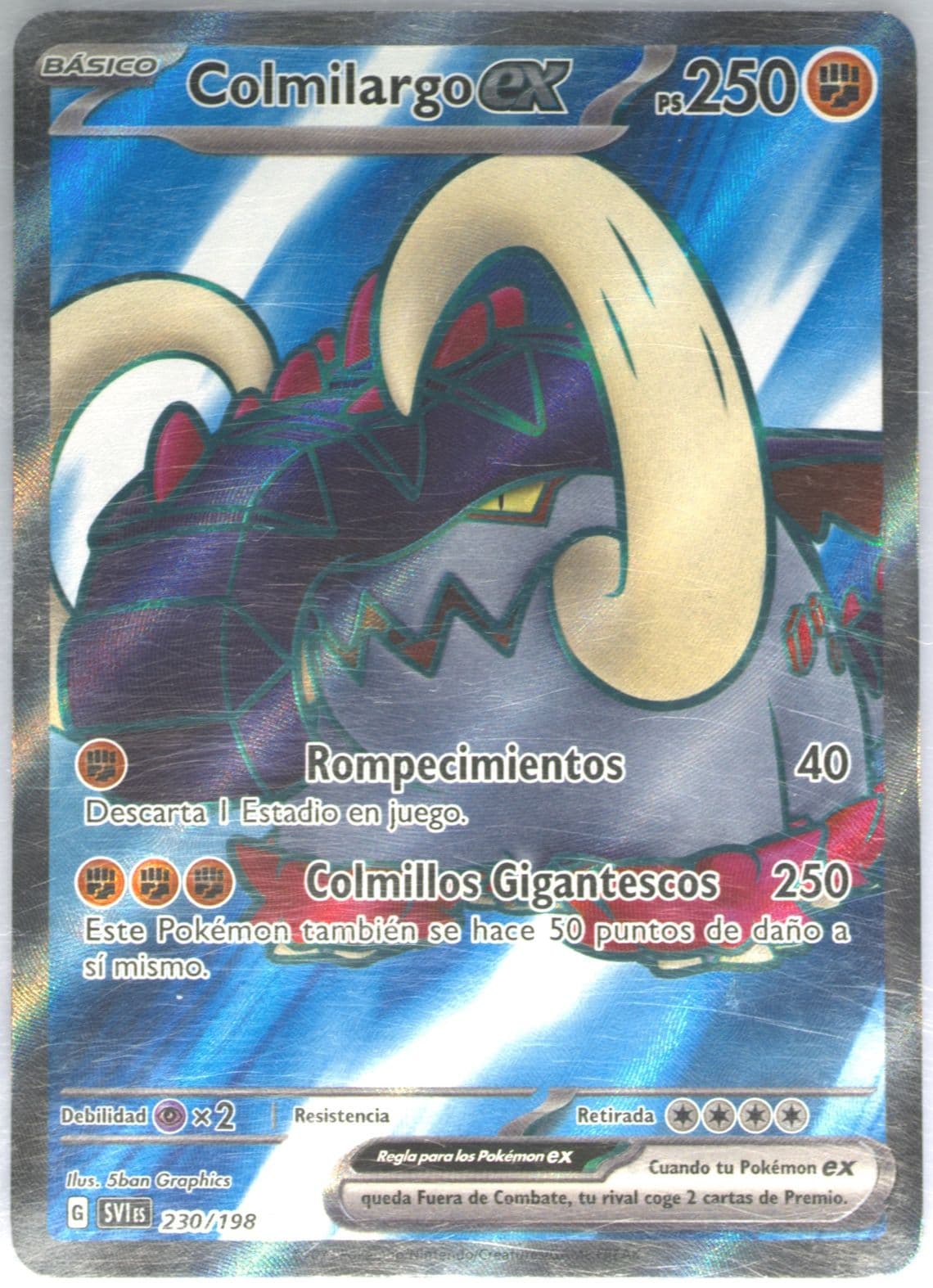 Great Tusk EX Ultra Rare (230) 2023 Pokemon Spanish Svi ES-Scarlet & Violet