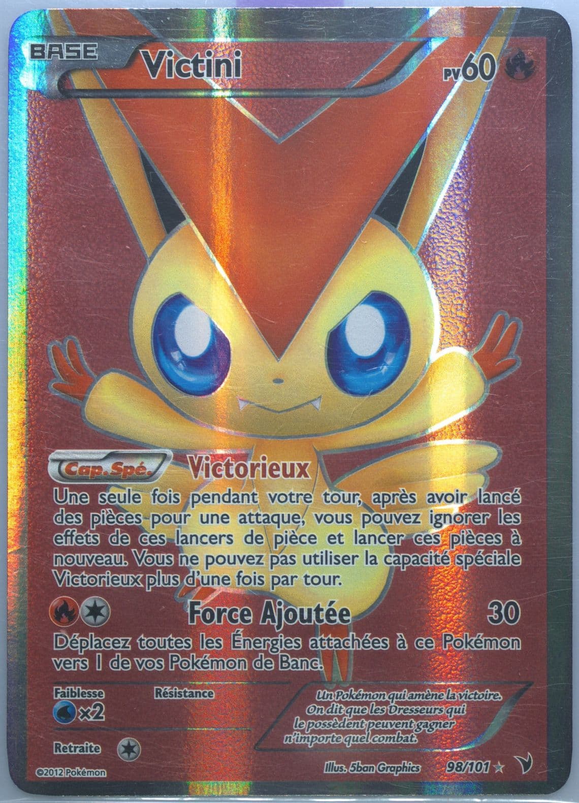 Full Art/Victini (98) 2012 Pokemon French Black & White Noble Victories