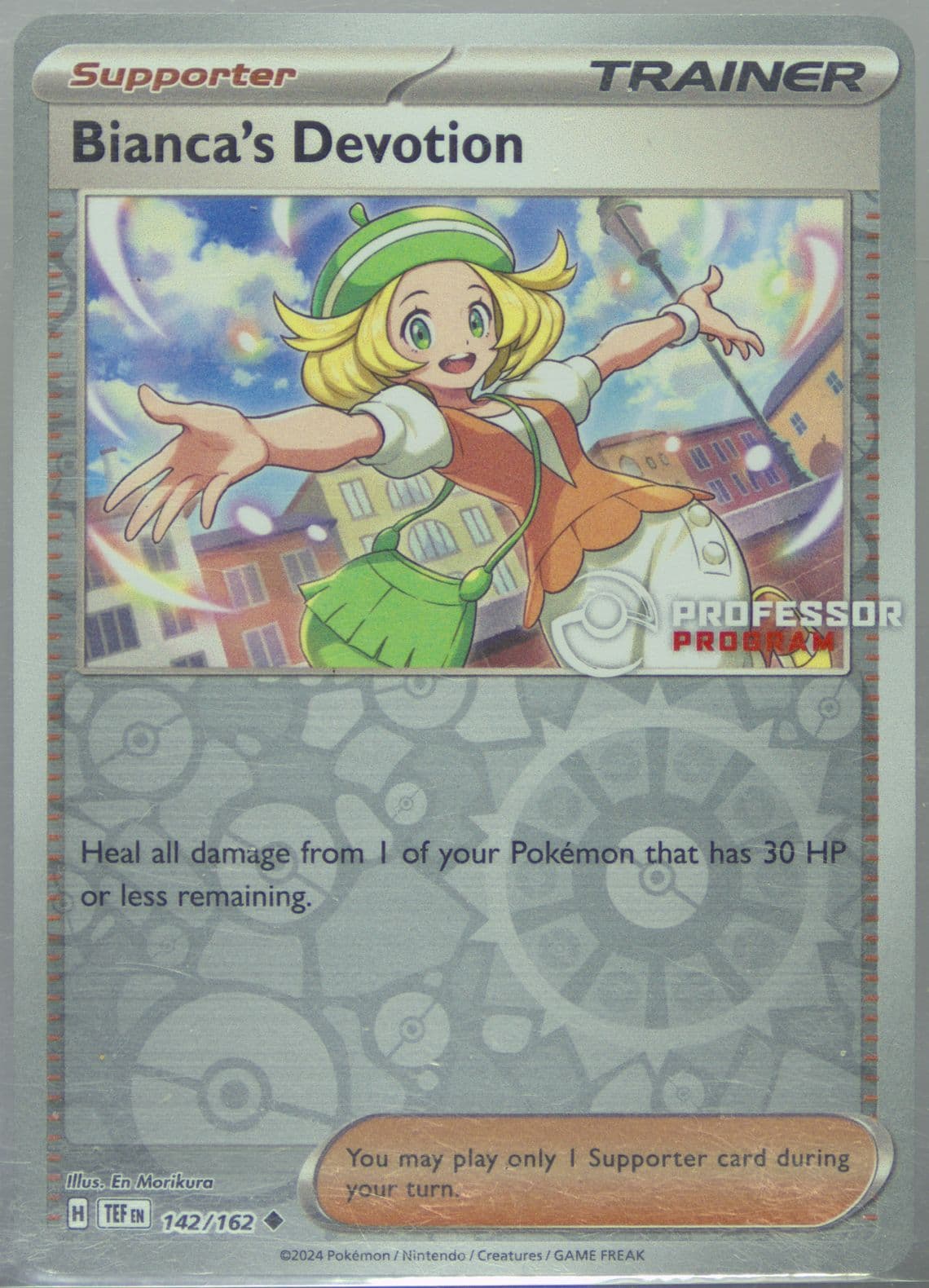 Bianca's Devotion Professor Program (142) 2024 Pokemon Tef EN-Temporal Forces