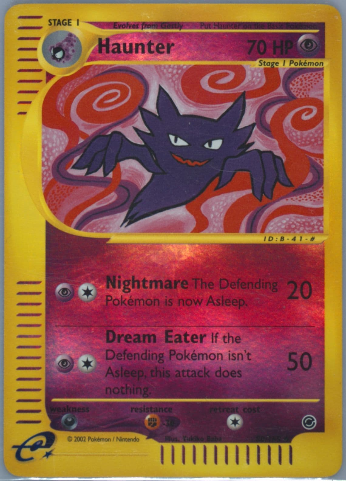 Haunter-Reverse Foil (80) 2002 Pokemon Expedition