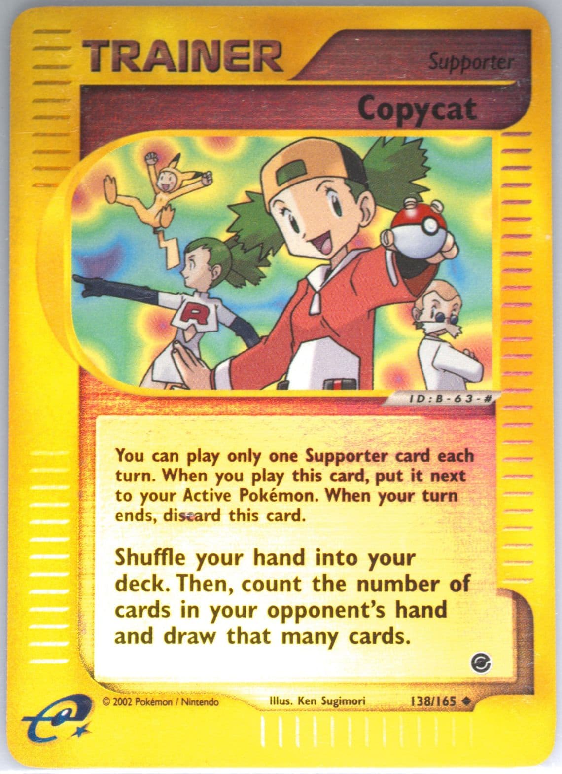 Copycat-Reverse Foil (138) 2002 Pokemon Expedition