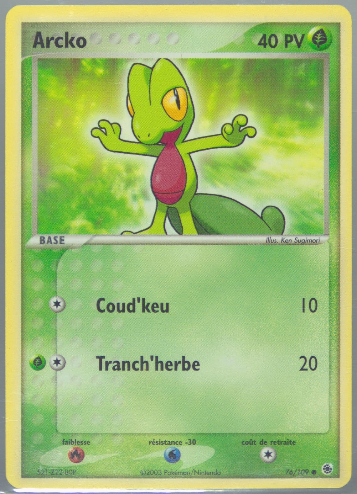 Arcko French (76) 2003 Pokemon EX Ruby & Sapphire