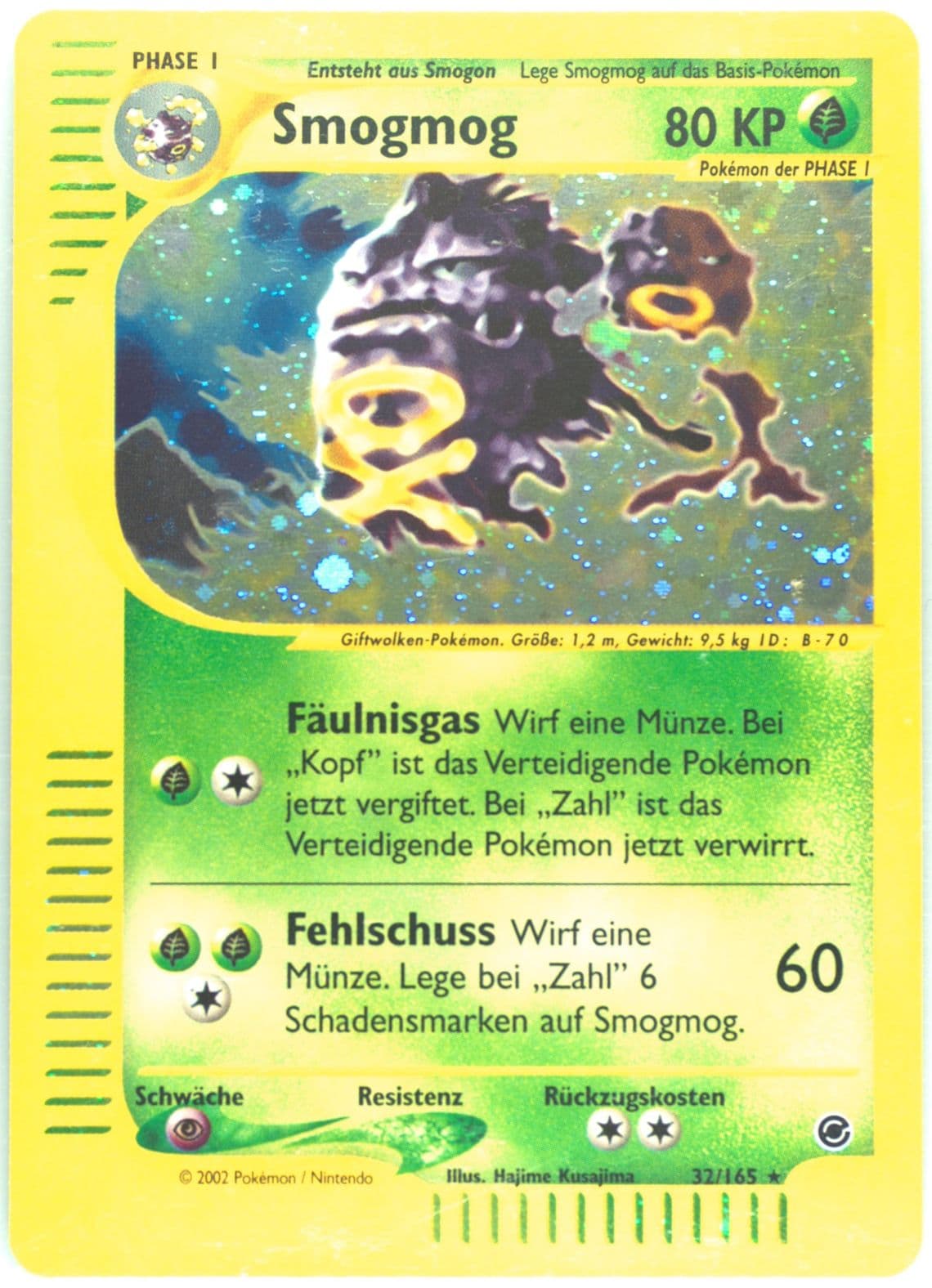 Smogmog-Holo German (32) 2002 Pokemon Expedition