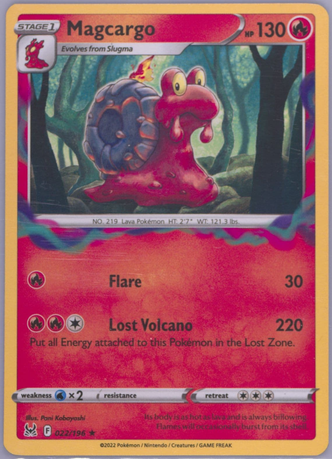 Magcargo (022) 2022 Pokemon Sword & Shield Lost Origin