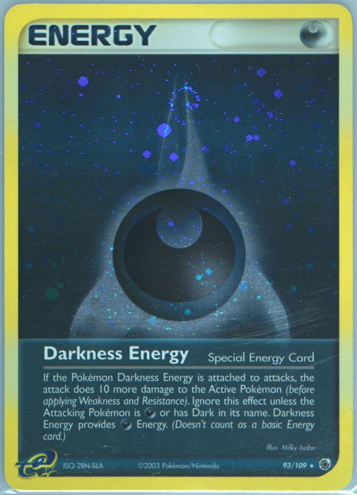 Darkness Energy-Holo E-League December 2003 (93) 2003 Pokemon EX Ruby & Sapphire
