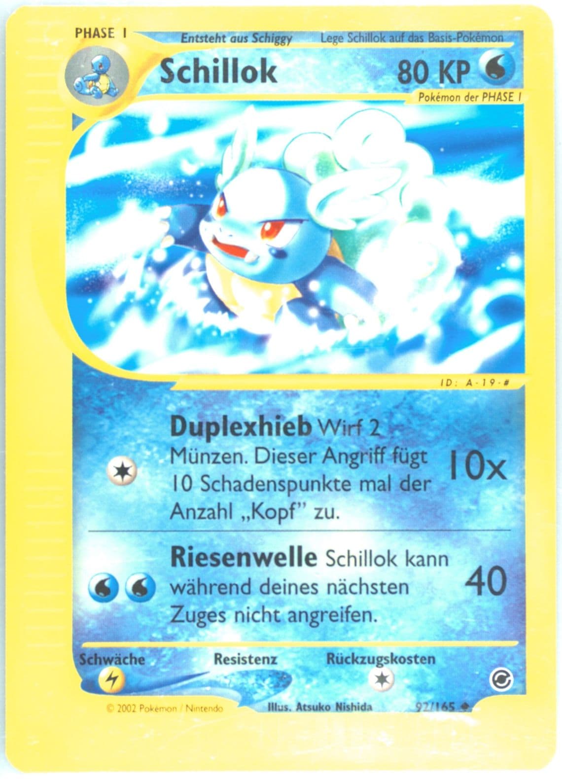 Schillok German (92) 2002 Pokemon Expedition