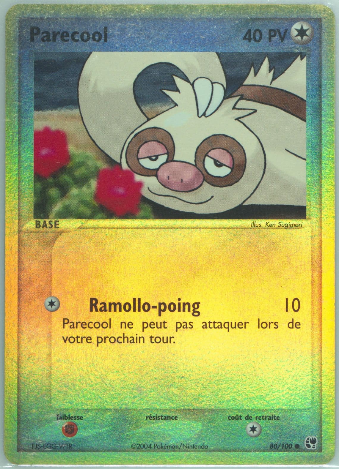 Parecool-Reverse Foil (80) 2004 Pokemon French EX Sandstorm