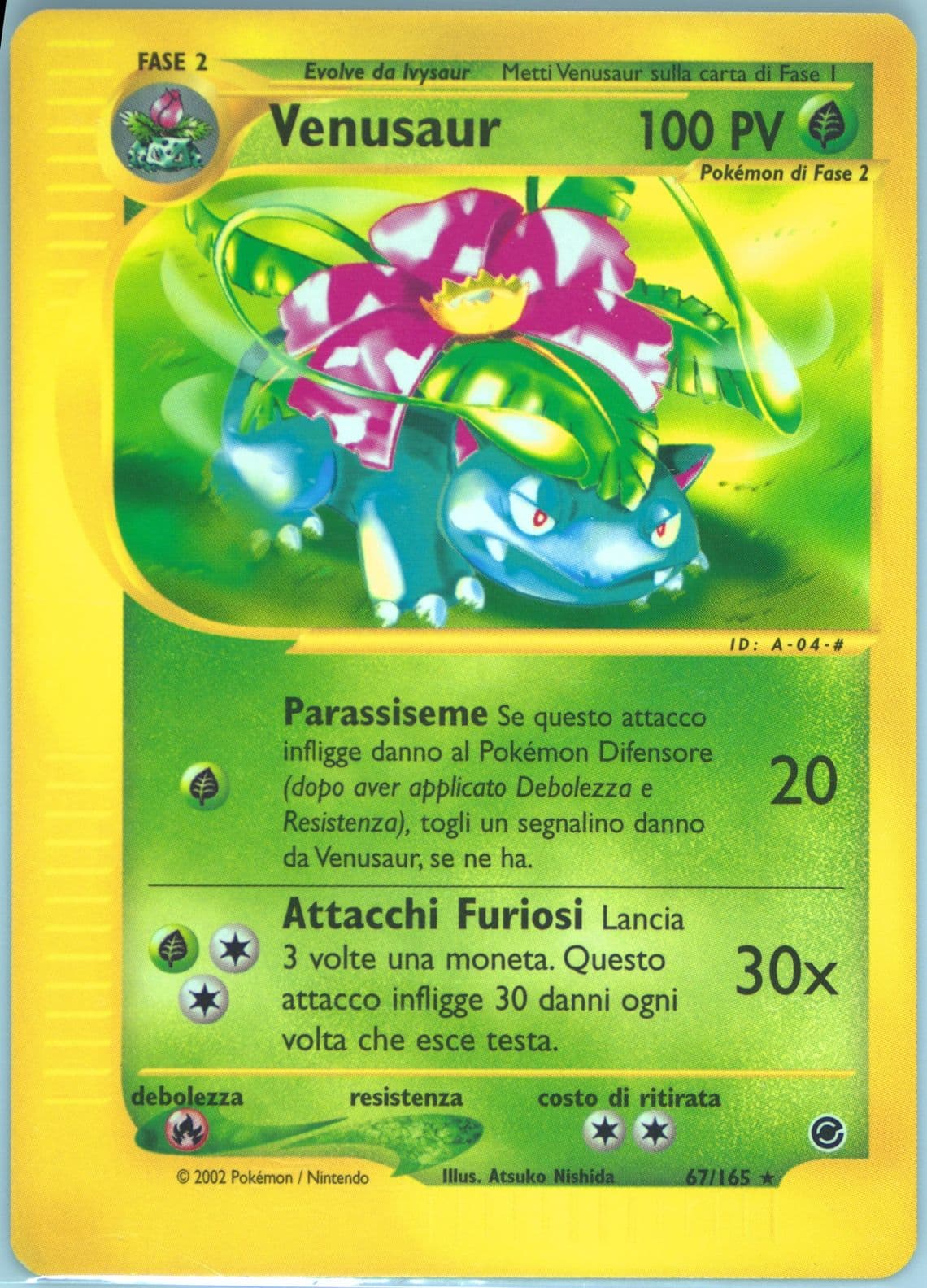 Venusaur Italian (67) 2002 Pokemon Expedition