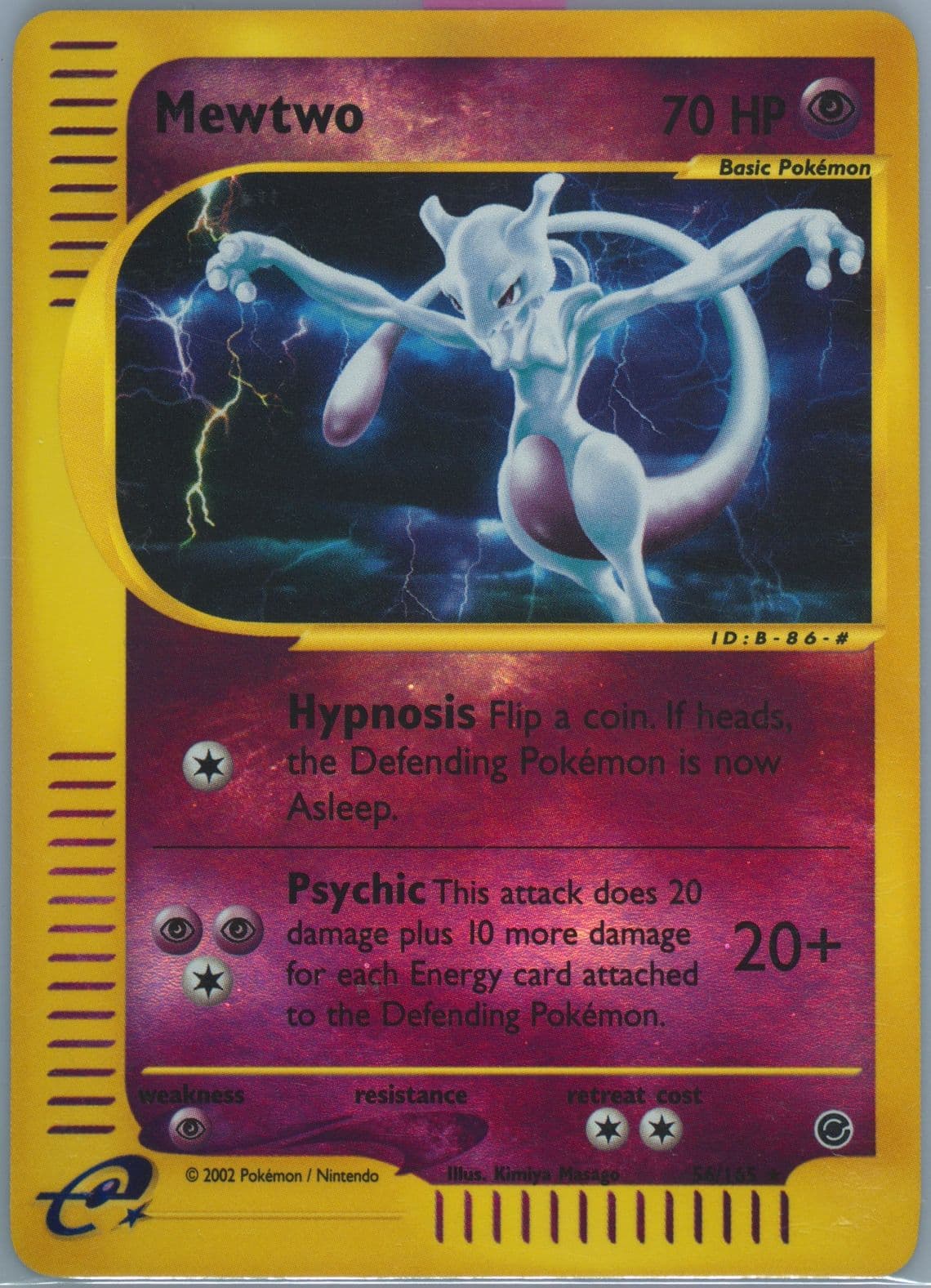 Mewtwo-Reverse Foil (56) 2002 Pokemon Expedition