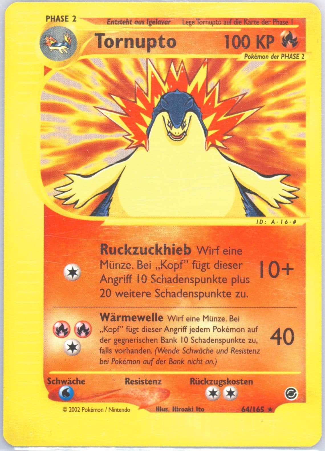 Typhlosion German (64) 2002 Pokemon Expedition