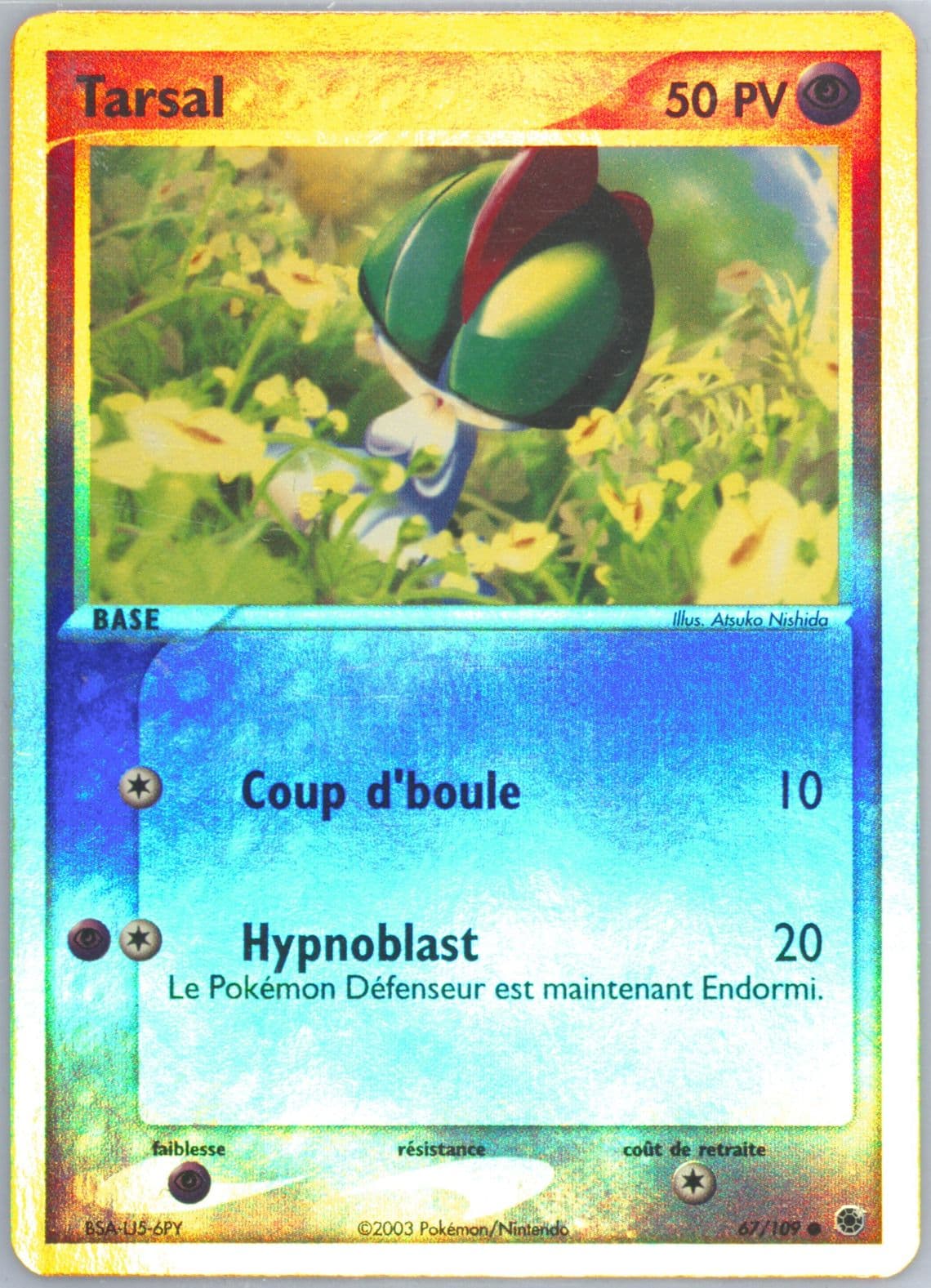 Tarsal-Reverse Foil French (67) 2003 Pokemon EX Ruby & Sapphire