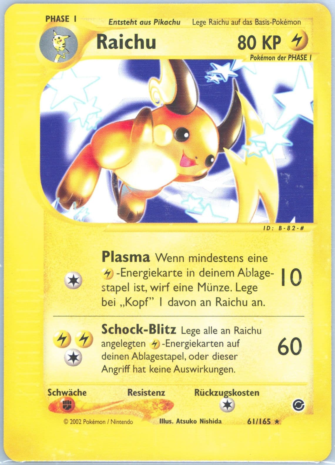 Raichu German (61) 2002 Pokemon Expedition