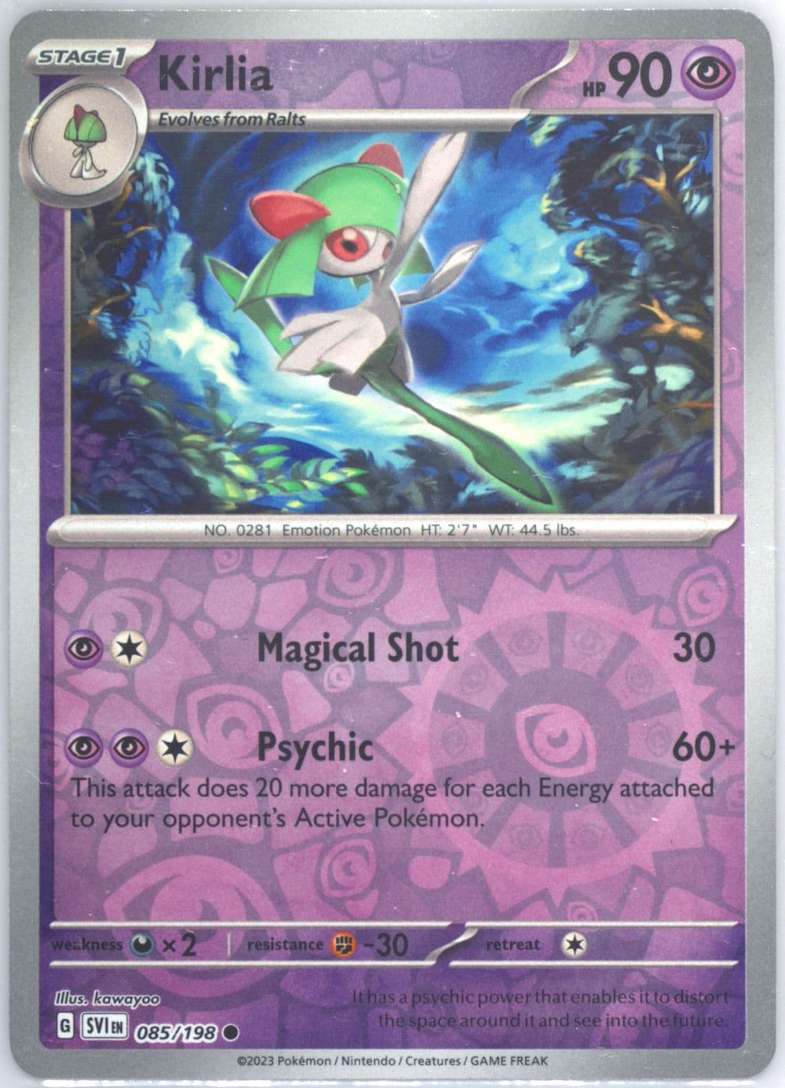 Kirlia Reverse Holo (085) 2023 Pokemon Svi EN-Scarlet & Violet