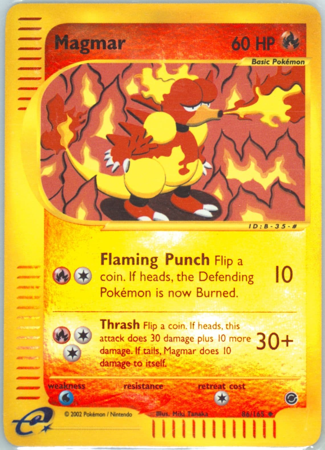 Magmar-Reverse Foil (86) 2002 Pokemon Expedition