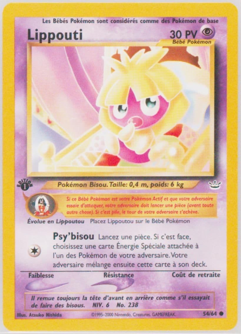 Lippouti 1st Edition (54) 2002 Pokemon French Neo Revelation