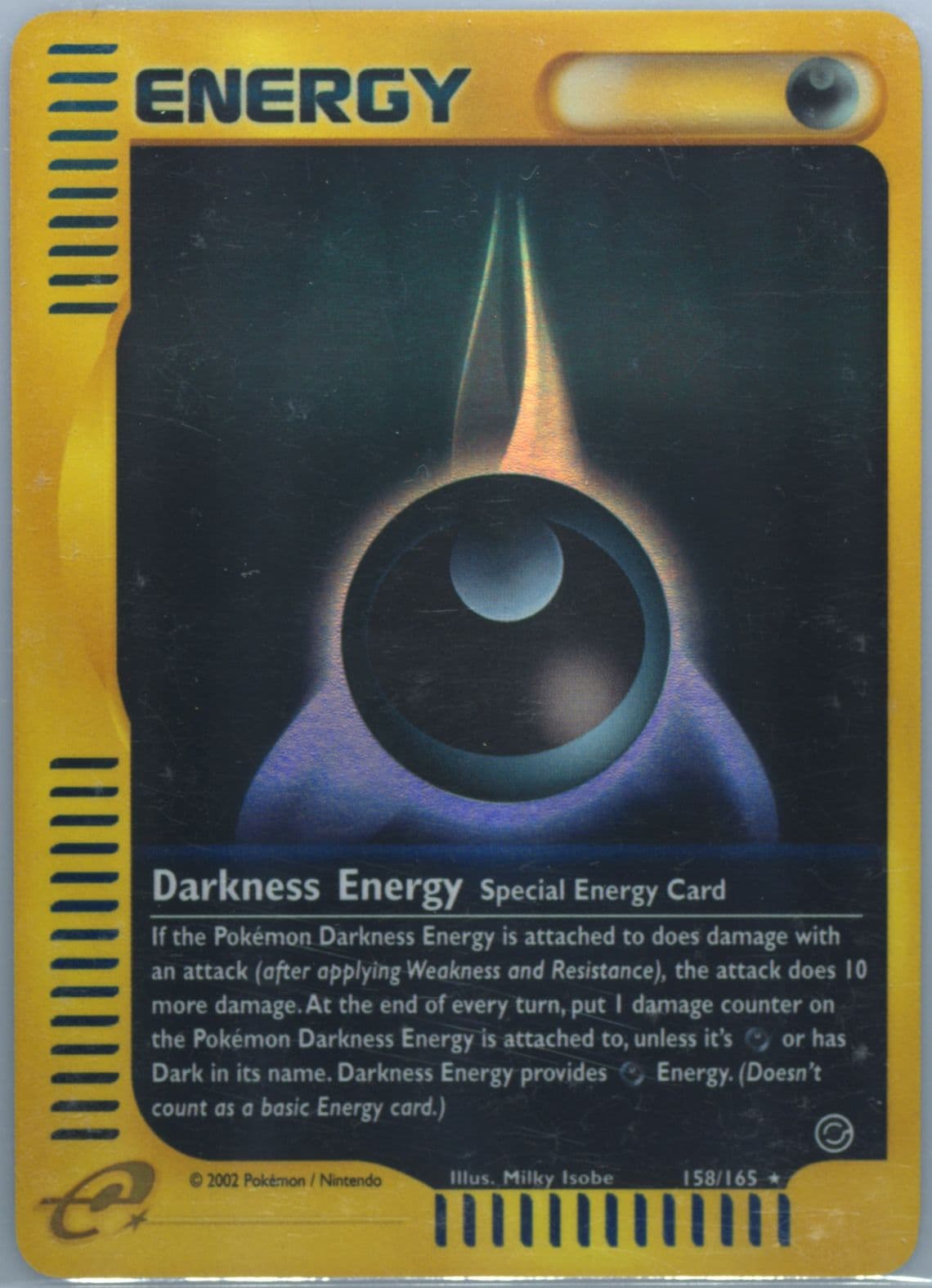 Darkness Energy-Reverse Foil (158) 2002 Pokemon Expedition